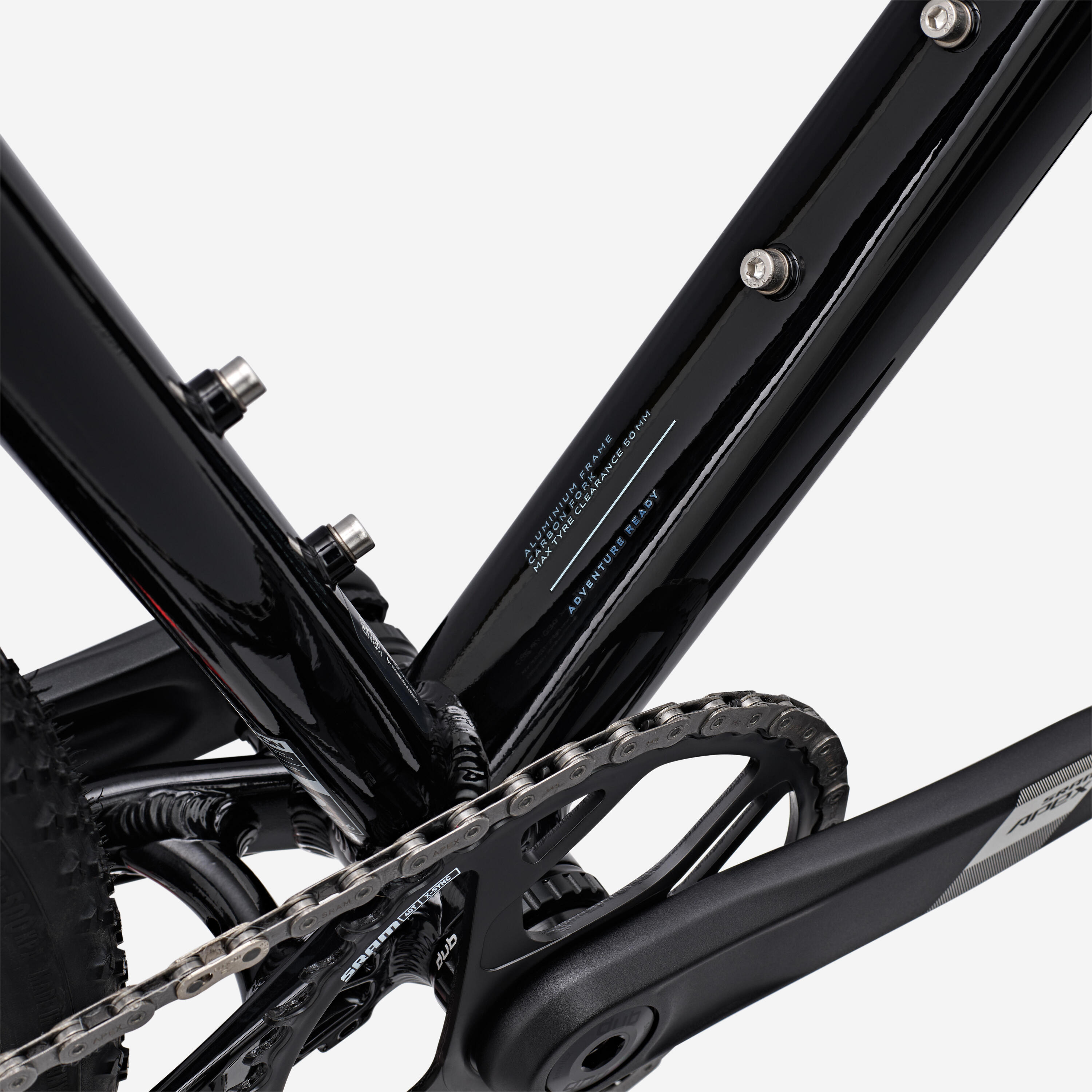 Bicicleta de Gravel SRAM Apex AXS 1x12v, GRVL AF Preto 10/12