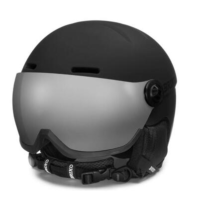 Casco con visiera sci adulto Briko TEIDE 2.0 nero