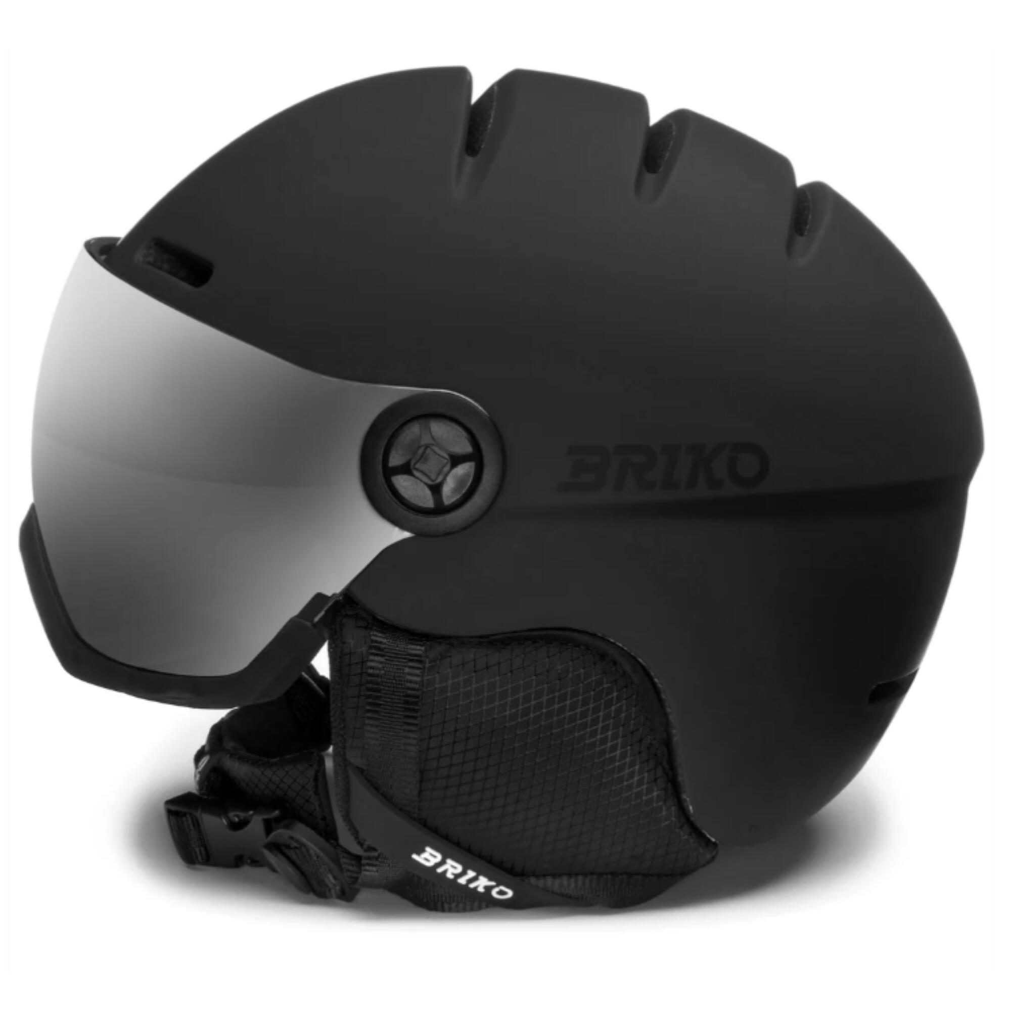 Casco con visiera sci adulto Briko TEIDE 2.0 nero 2/3