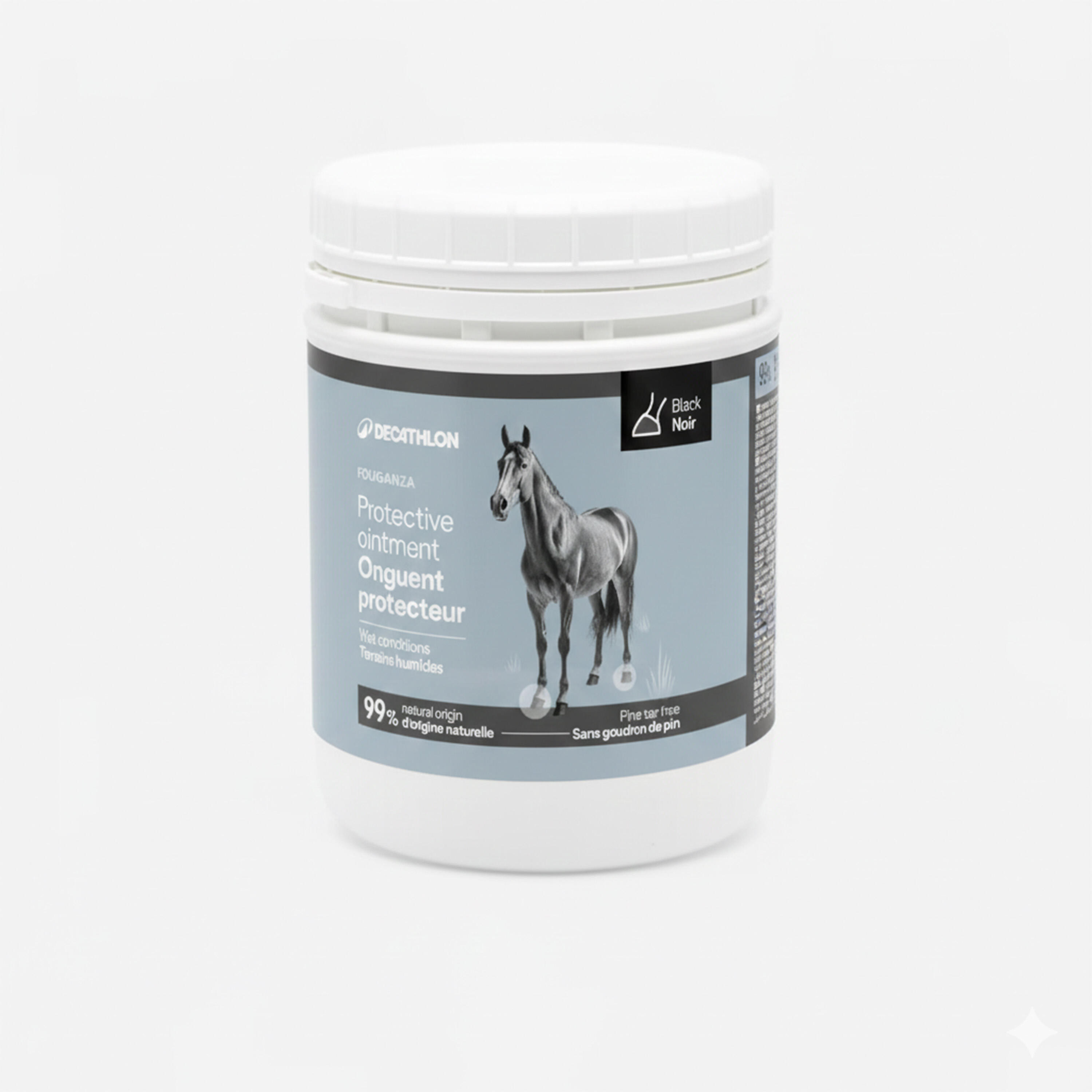Graisse sabots cheval - onguent protecteur terrain humide 750ml 1/2