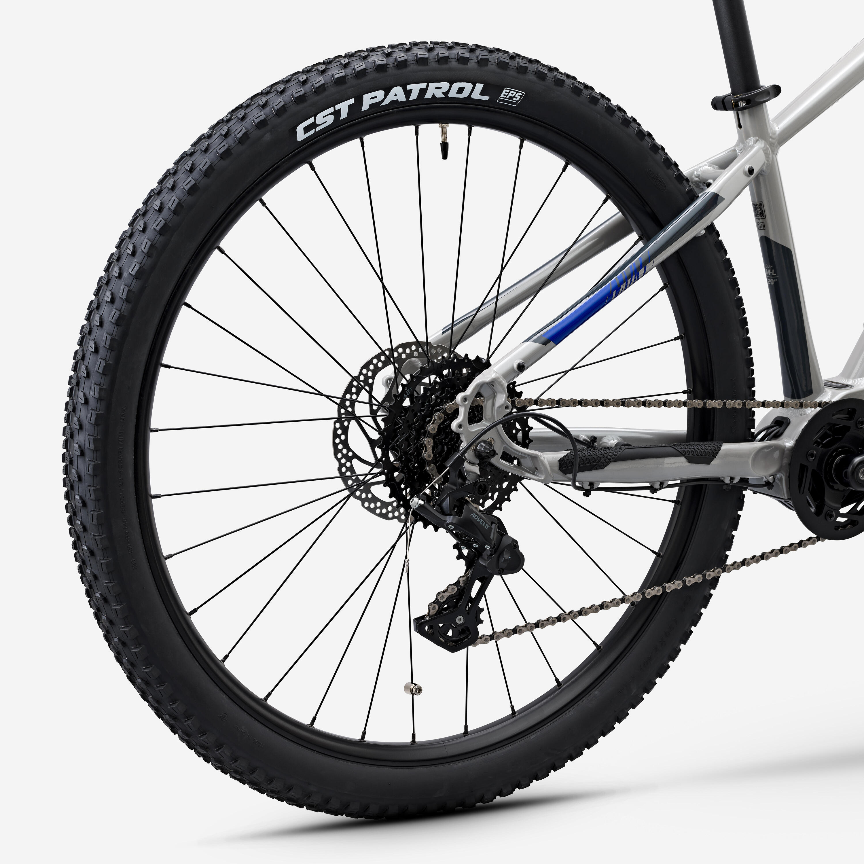 E-Mountainbike halb-steif Stilus Off Road hellgrau 5/7