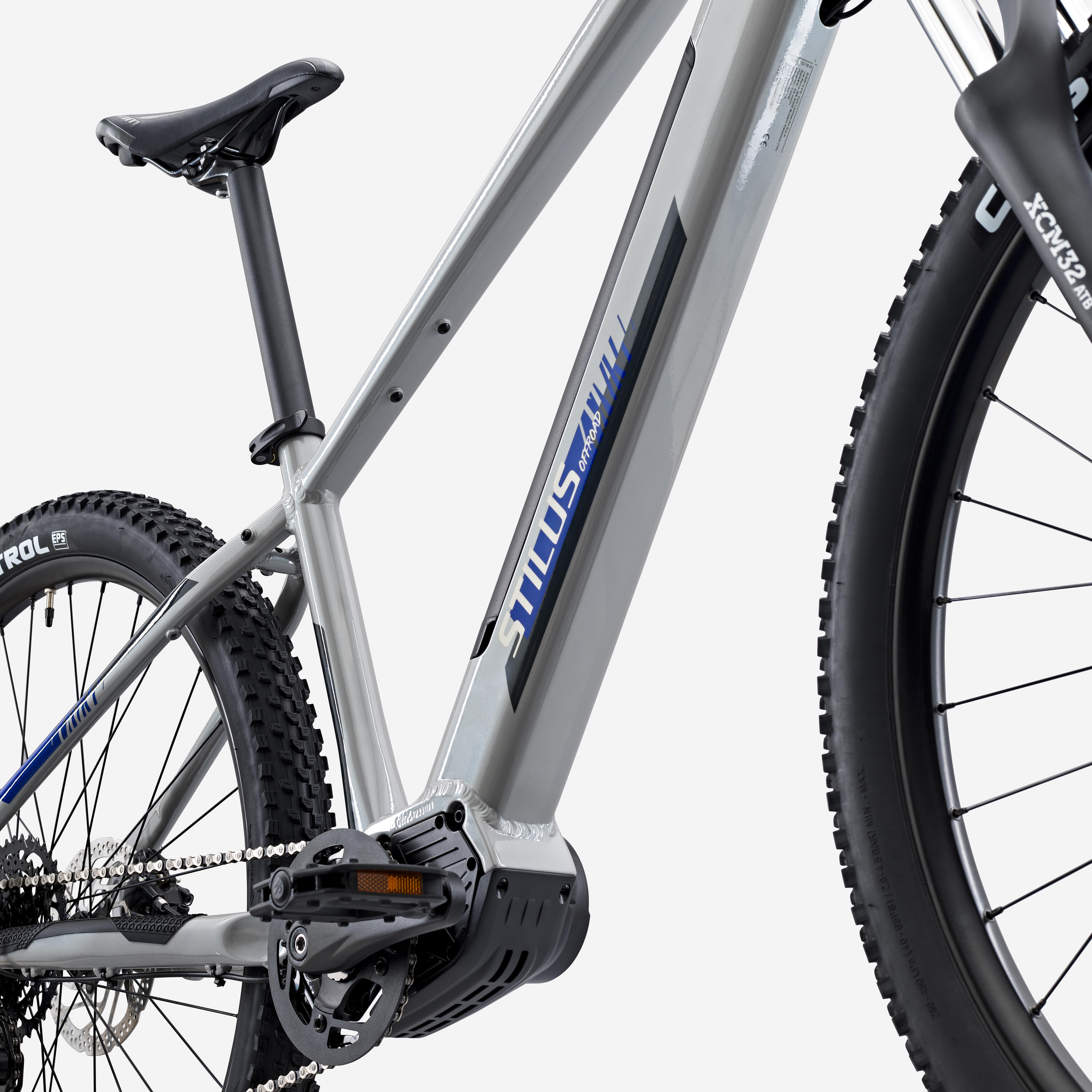 E-Mountainbike halb-steif Stilus Off Road hellgrau 4/7