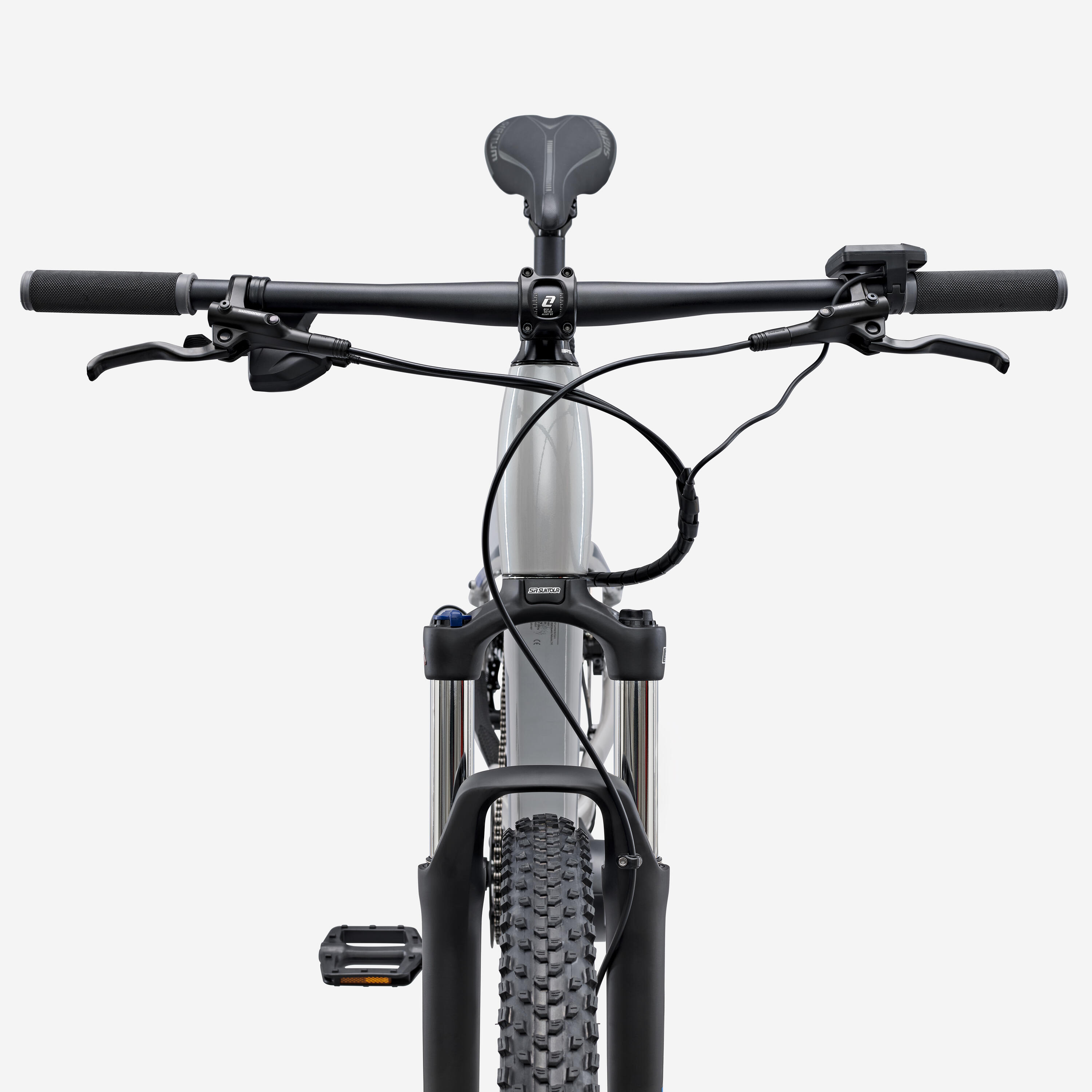 E-Mountainbike halb-steif Stilus Off Road hellgrau 6/7