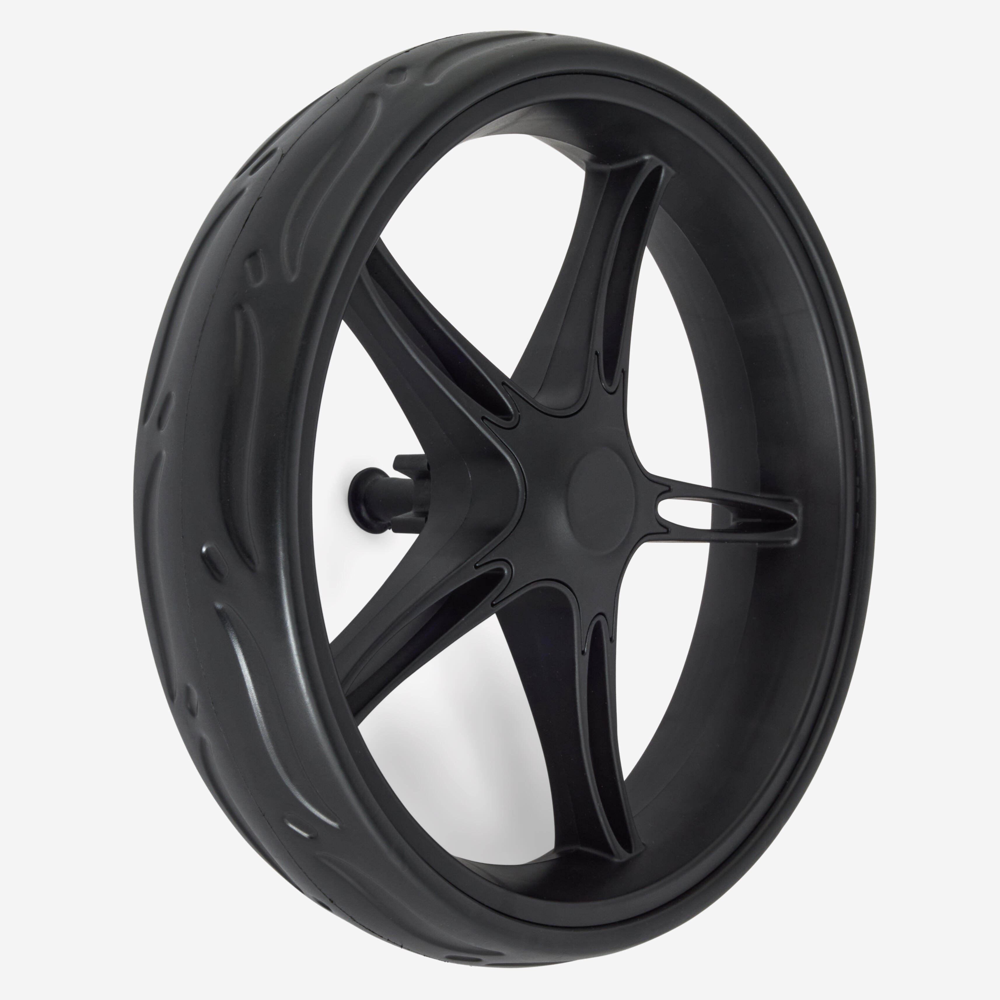 Rear wheel for the 3-wheel Inesis 500 golf trolley, black