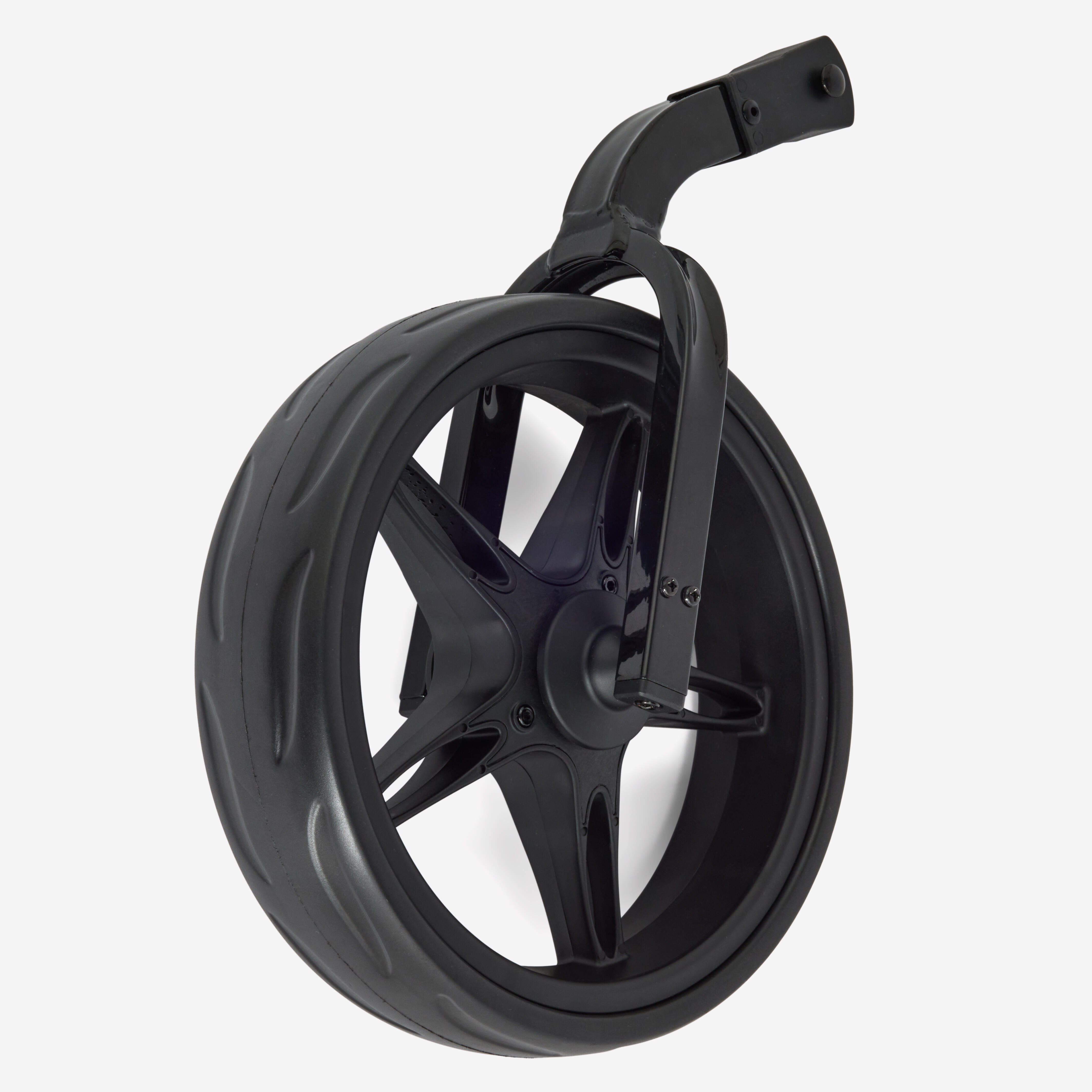 Front wheel for the 3-wheel Inesis golf trolley, black