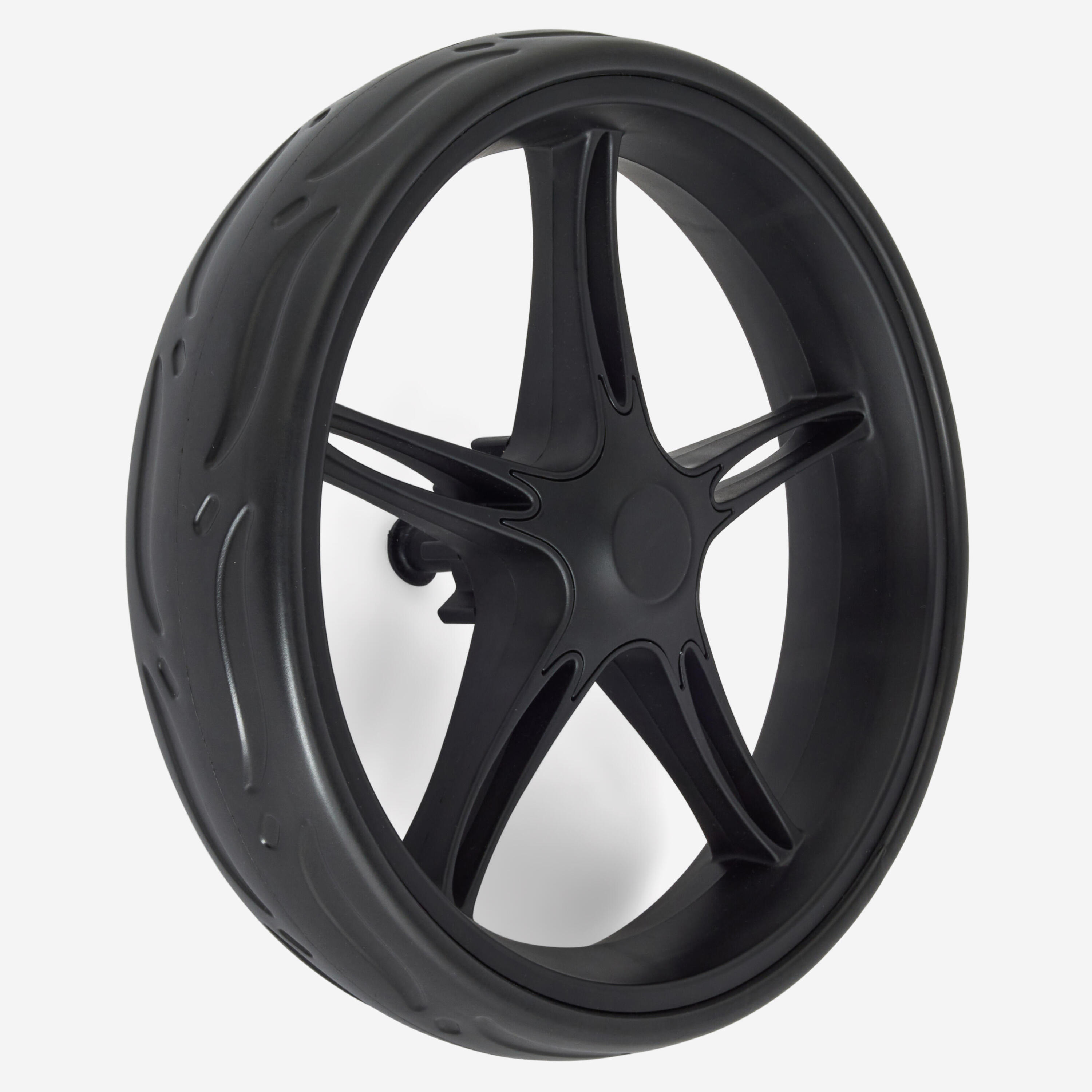 Rueda trasera para carrito de golf Inesis 900 de 3 ruedas 360°, negro 1/1