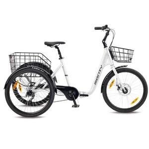 Triciclo de carga trasera 24" MONTY JOG24 Blanco -CD