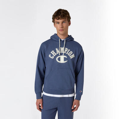 Felpa uomo Champion con cappuccio blu
