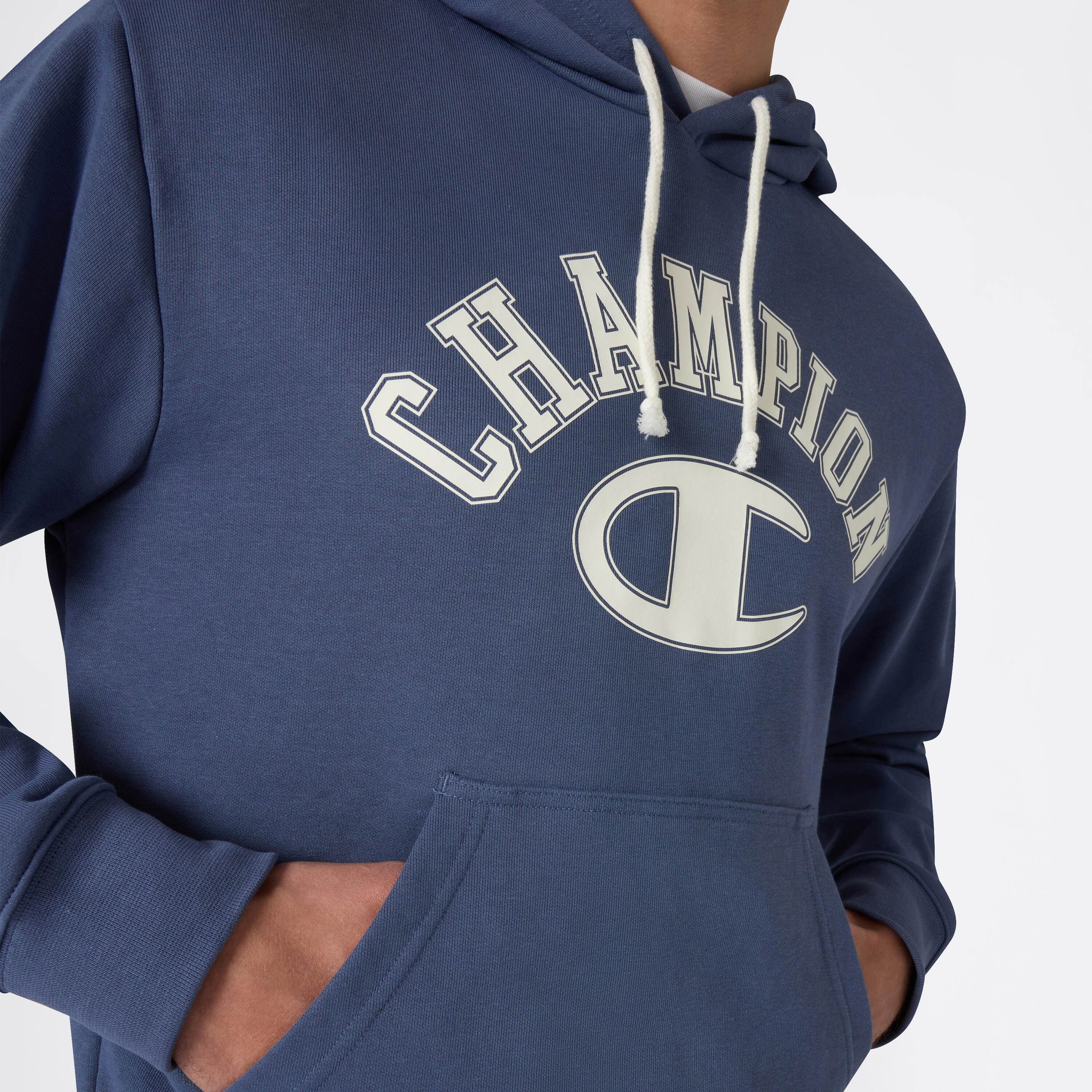 Sweat à capuche homme, Champion, bleu marine 3/4