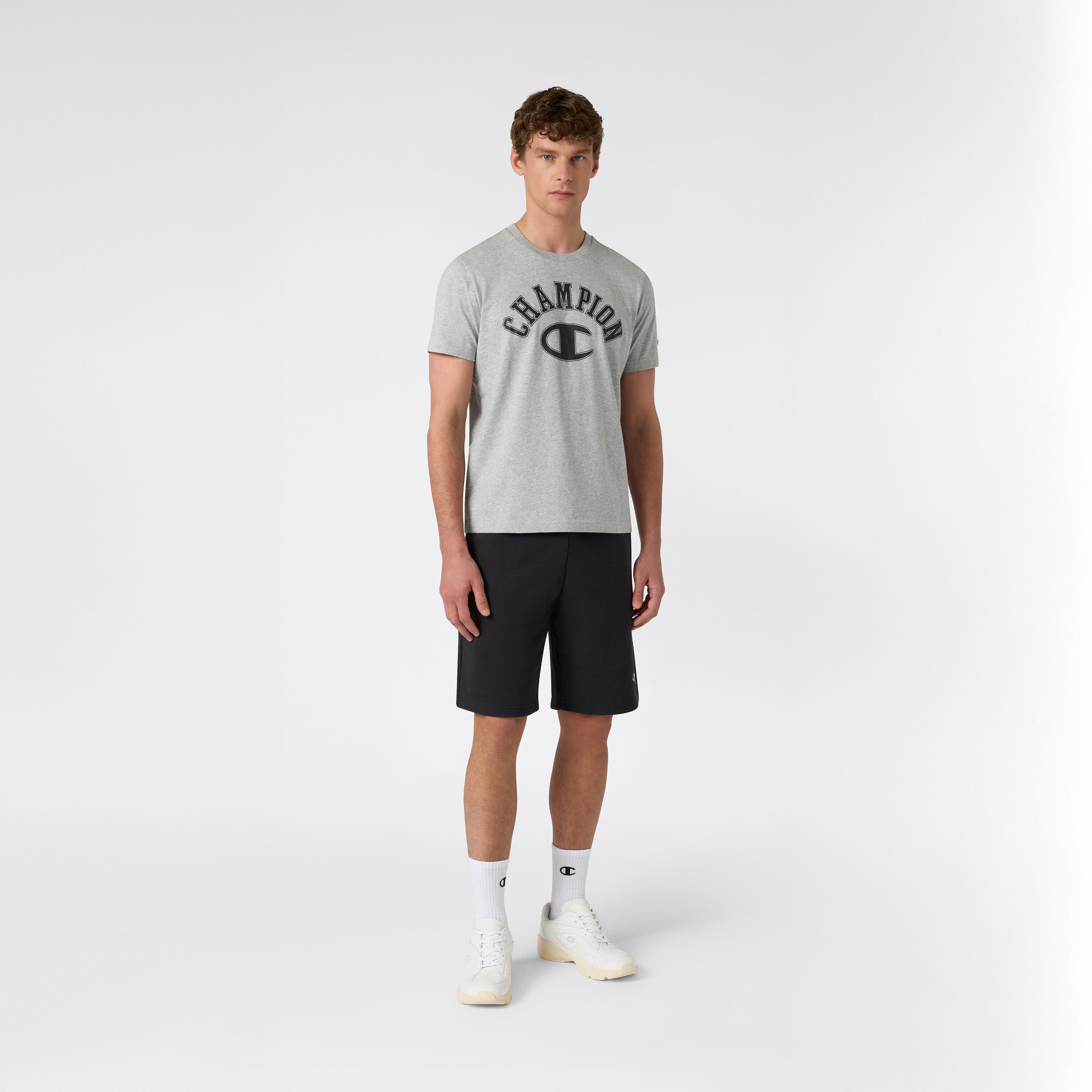 Tee-shirt regular Champion, homme, noir 2/4