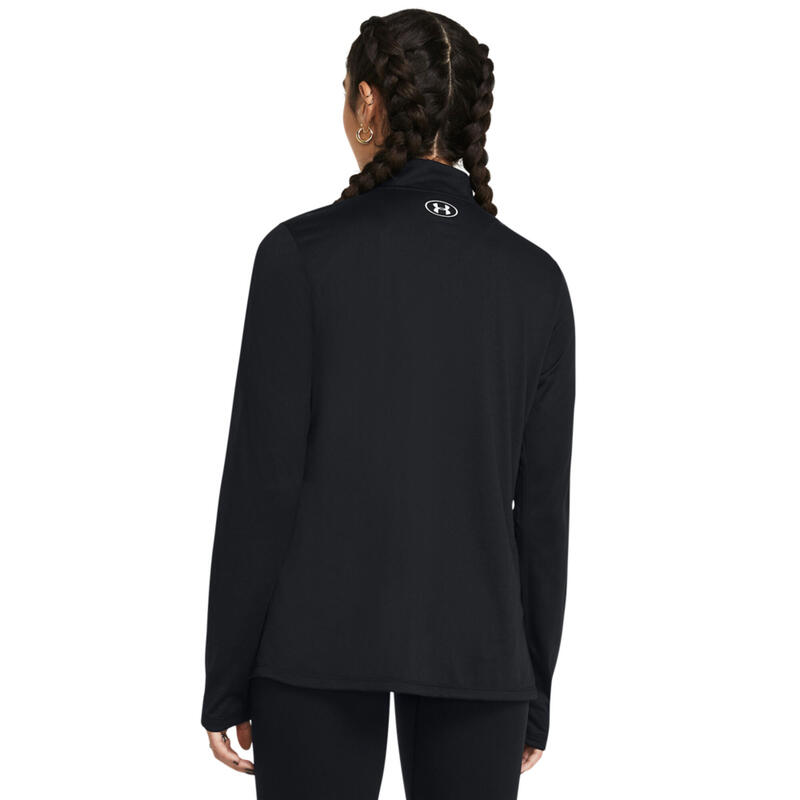 Jachetă de fitness, guler cu fermoar, Under Armour, negru, damă