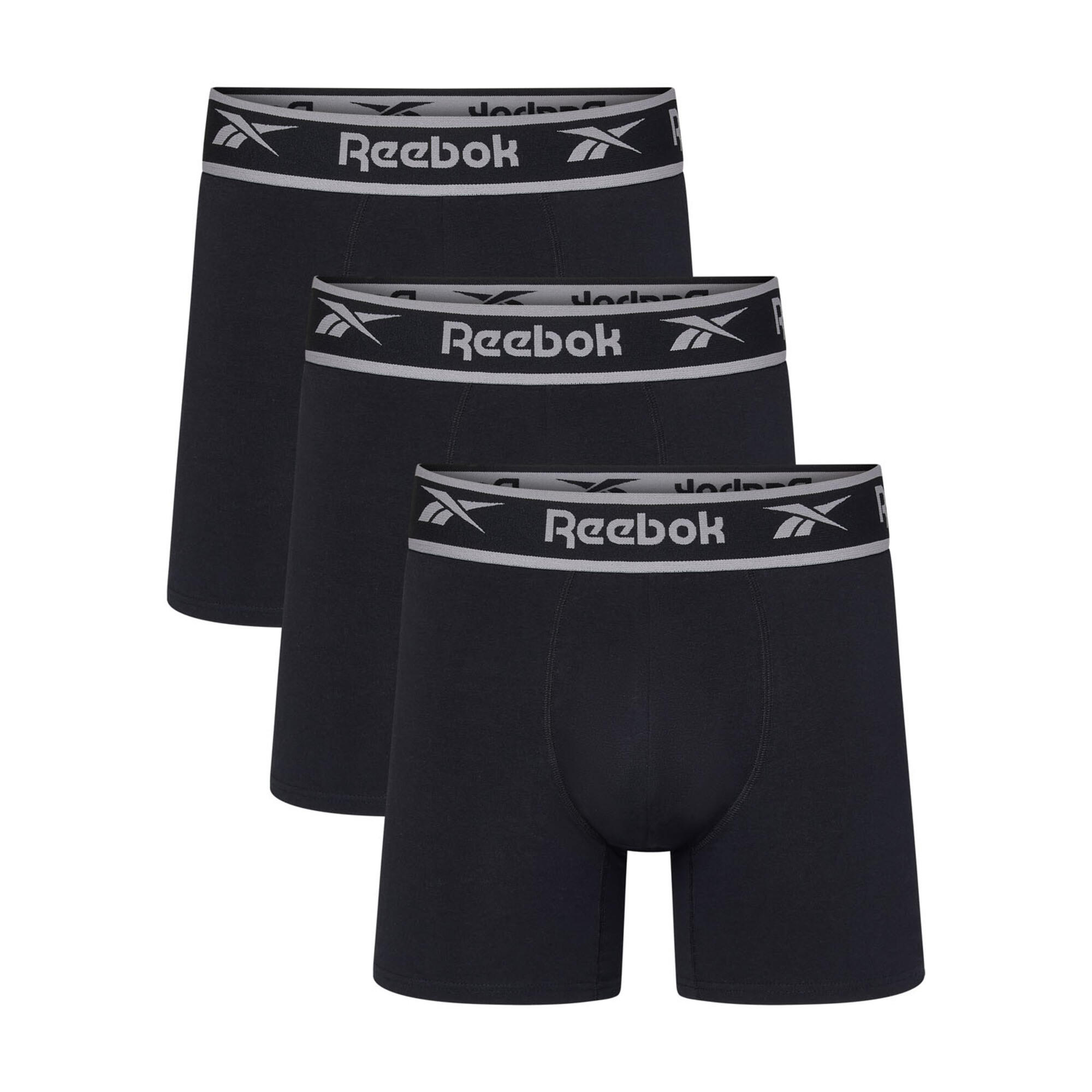 REEBOK Súprava pánskych boxeriek 3 ks čierne S