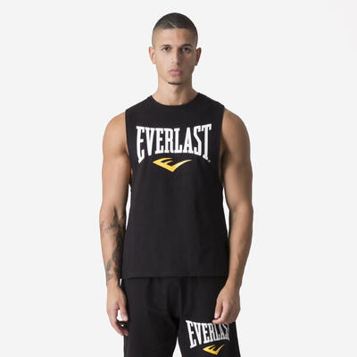Canotta nera Everlast uomo palestra regular fit cotone