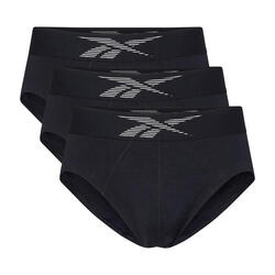 Slips en coton homme, noir, lot de 3