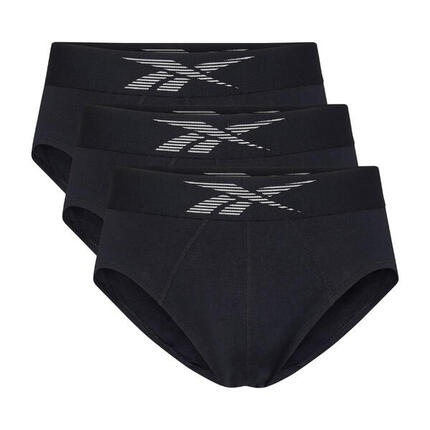 Slips en coton homme, noir, lot de 3
