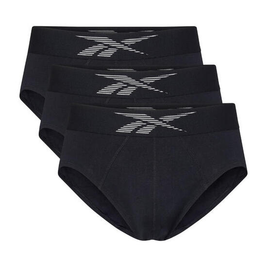 Slips en coton homme, noir, lot de 3