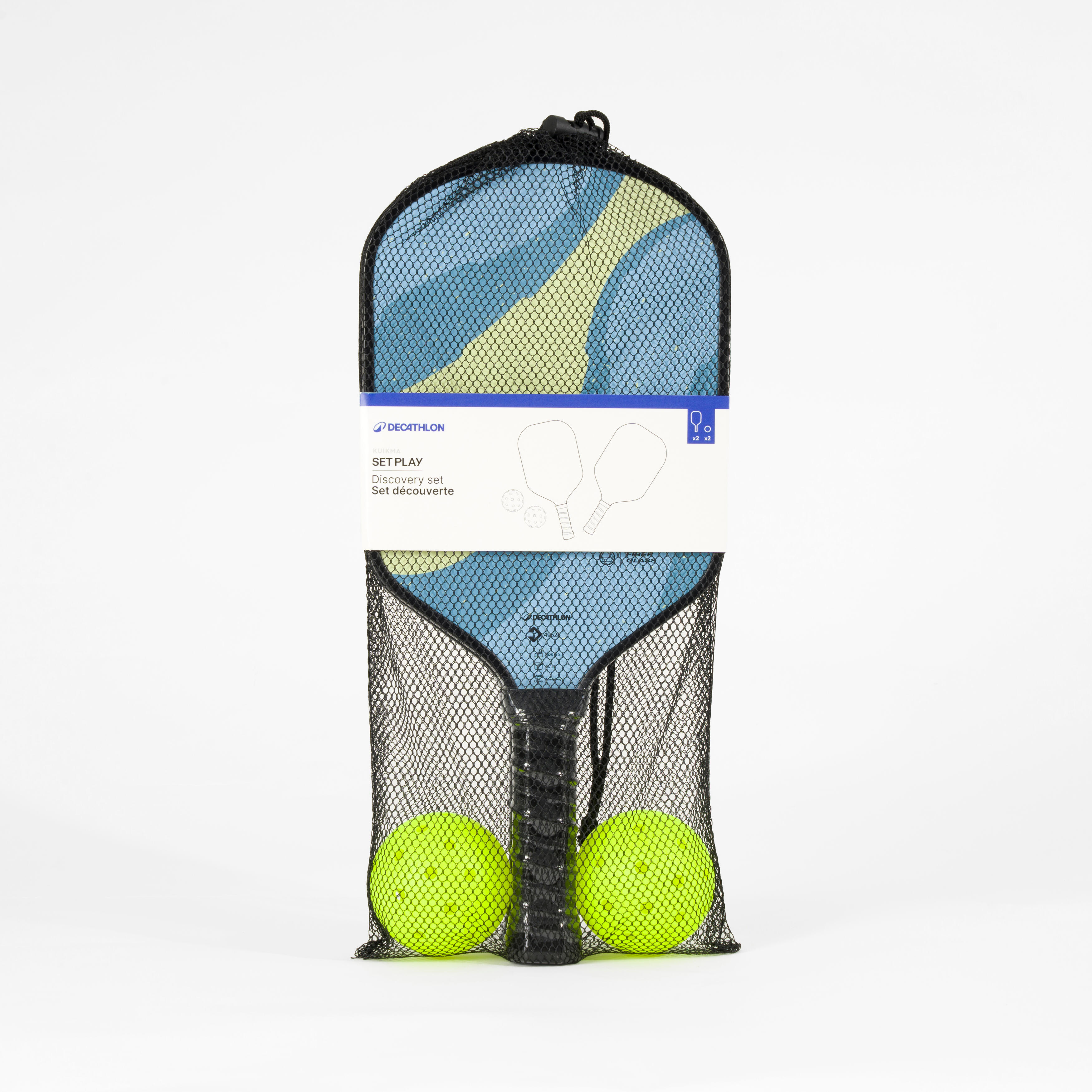 Pickleball Set Play - 2 Rackets, 2 Balls & Carry Bag