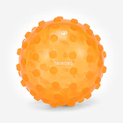 Petit Ballon d'Eveil Aquatique Rose Et Picots Jaunes