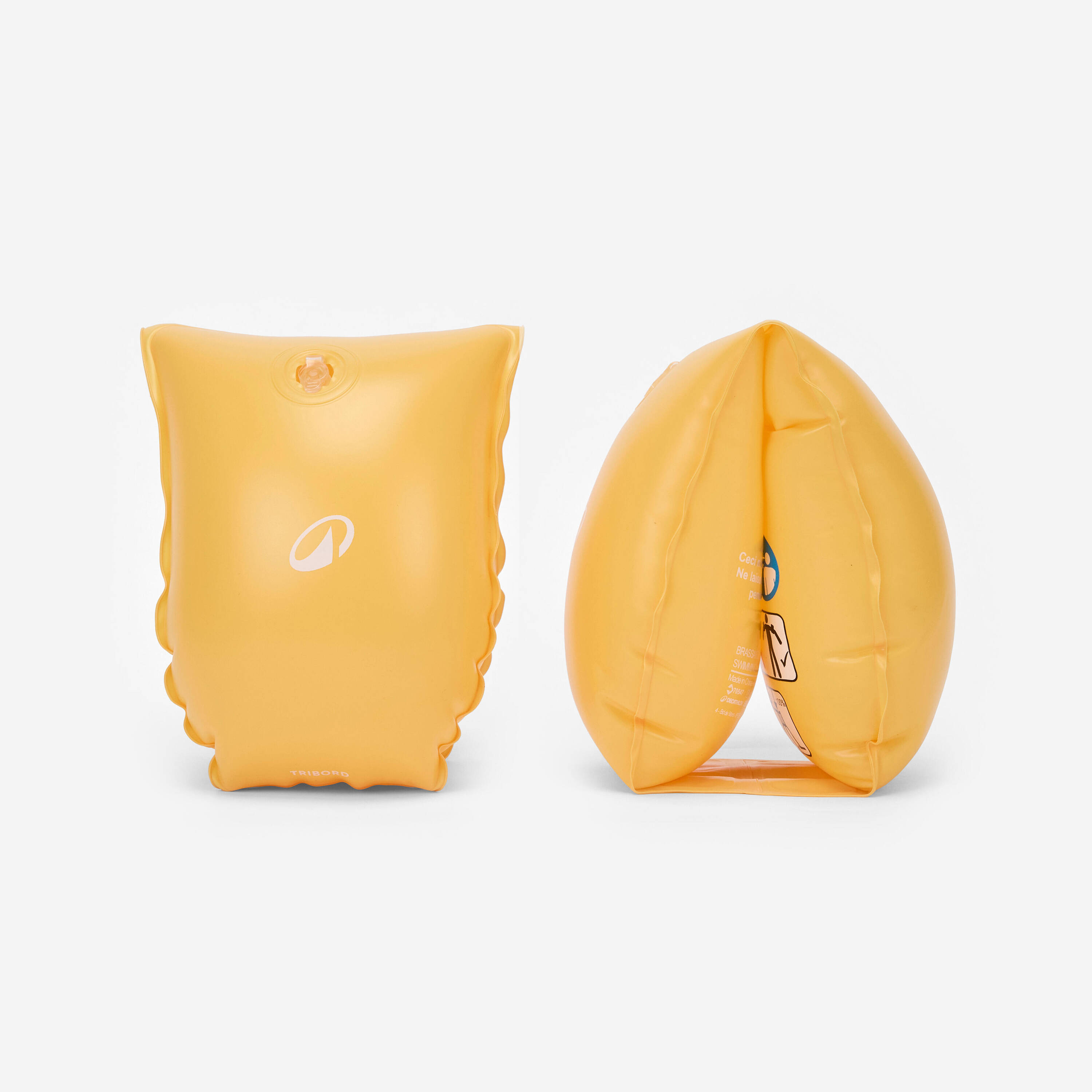 Kids’ swimming armbands 30 kg-60 kg yellow -  1