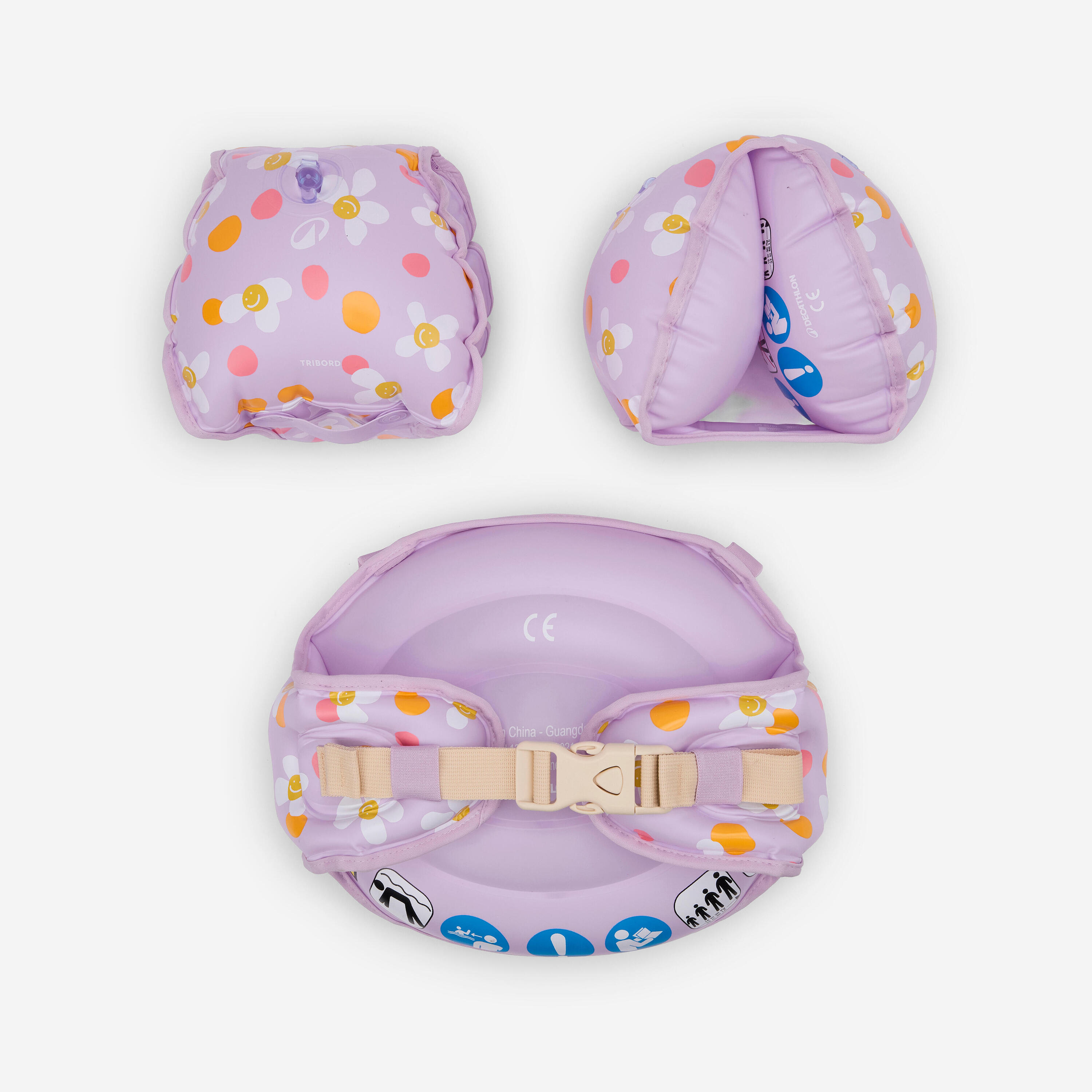 Dětský plavecký pás s rukávky Tiswim All Pop 15–30 kg 2/7