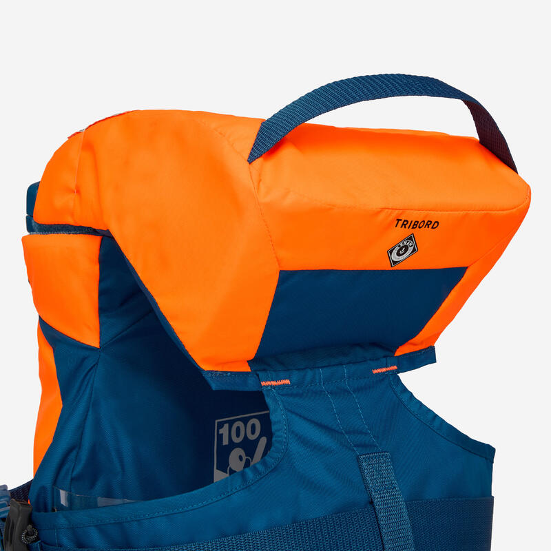 Çocuk Can Yeleği - 10-15 Kg - Turuncu/Mavi - LJ100N Easy
