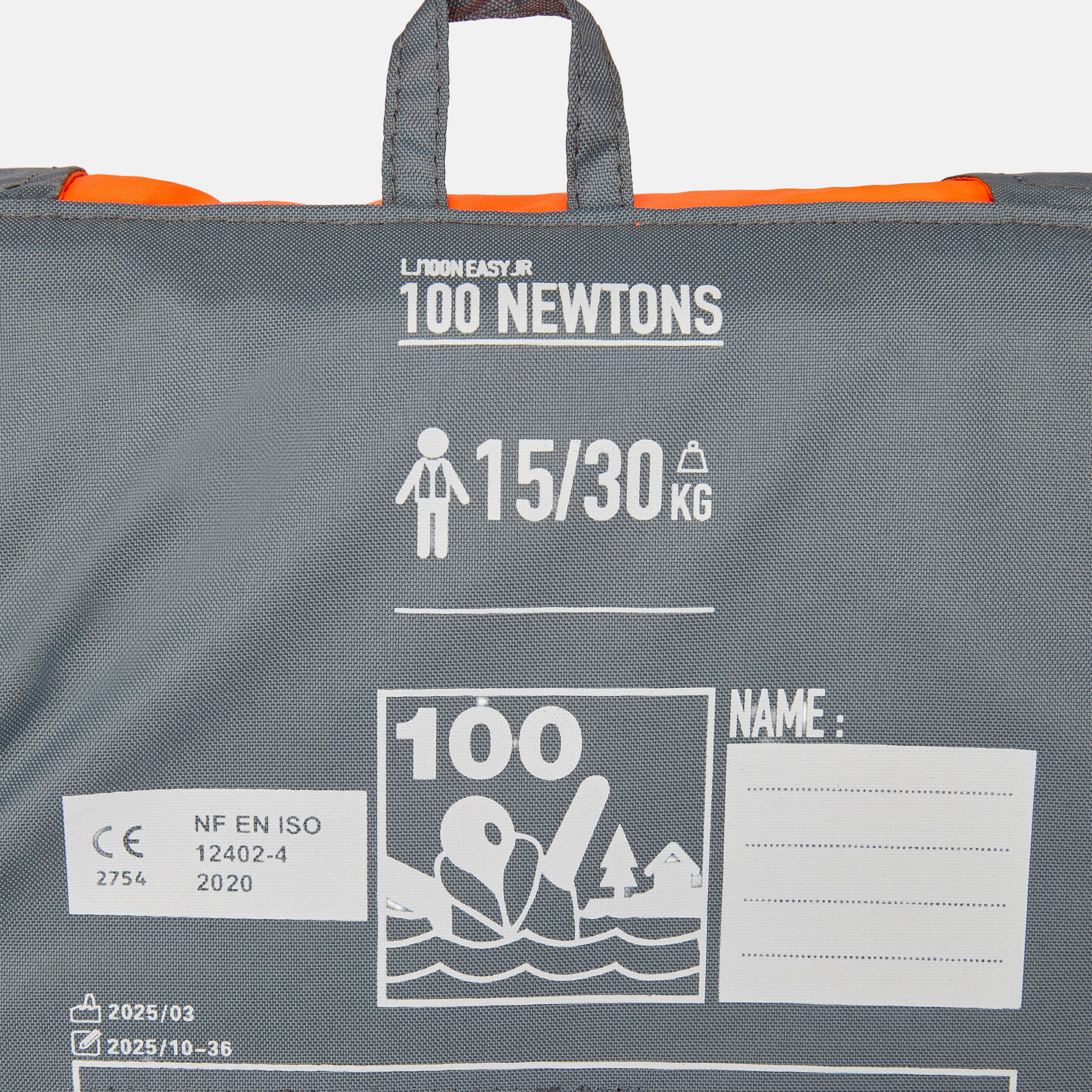 Kids Life Jacket 100N Orange -  5