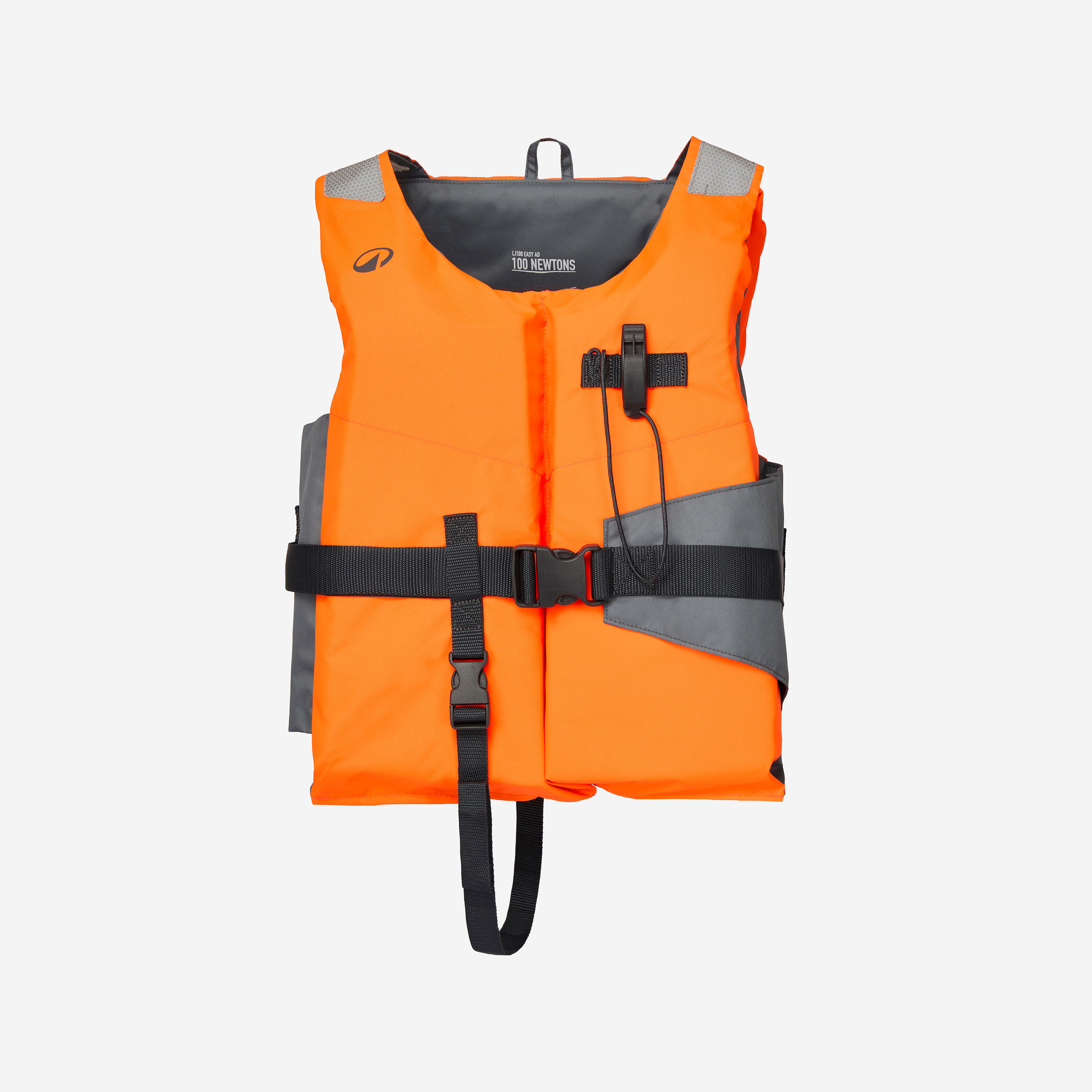 Adult Foam Life Jacket LJ 100N Easy - Orange/Grey