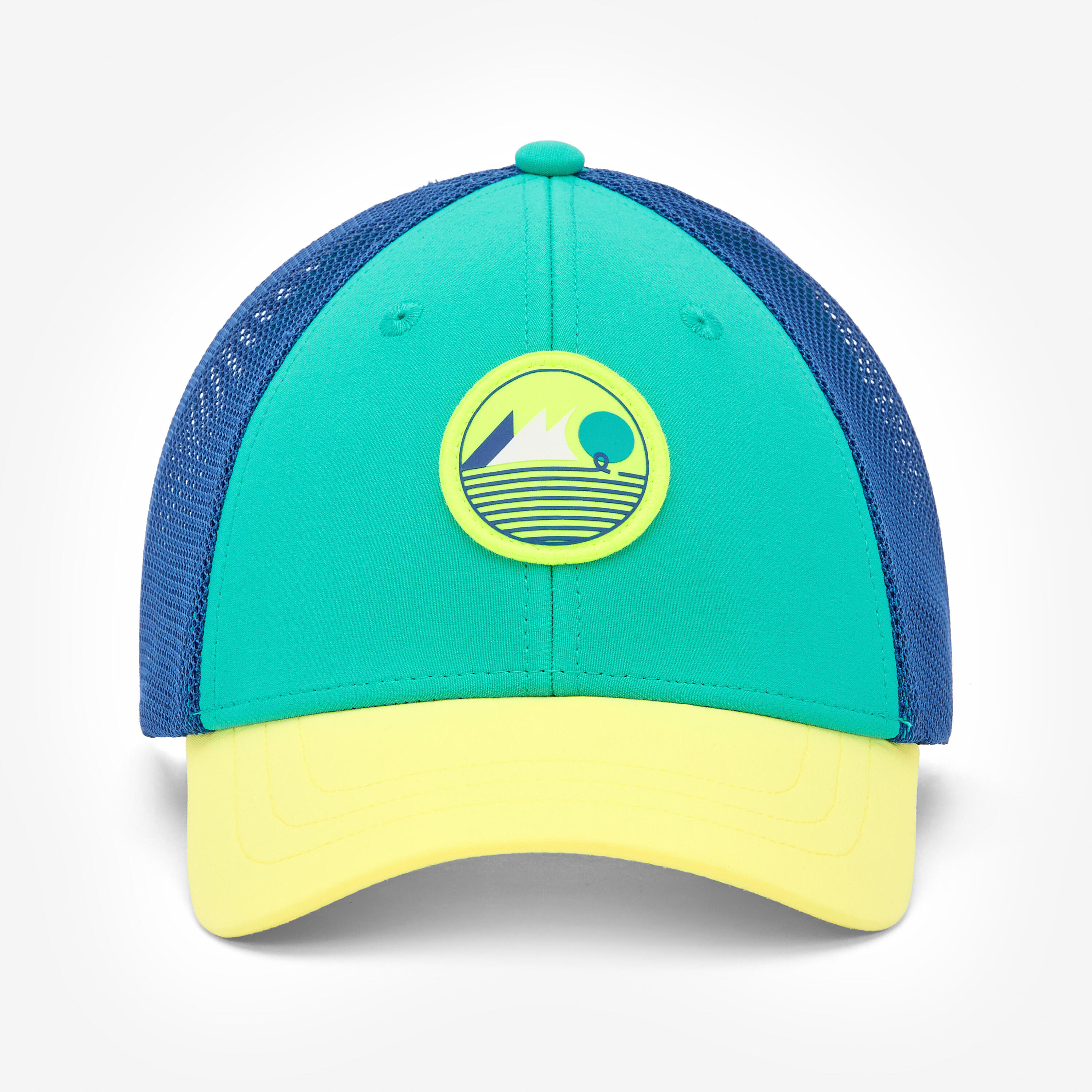 Casquette bateau enfant, 500 lagon fluo 2/6