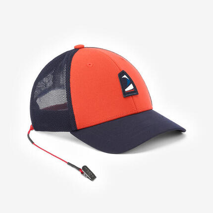 Casquette bateau enfant, 500 rouge marine