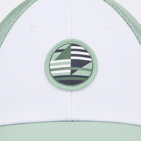 Кепка дитяча 500 біла/зелена