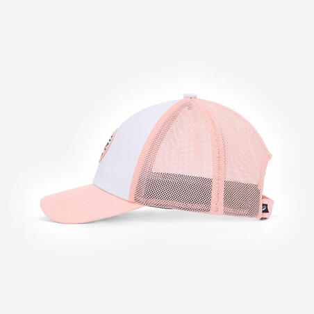 Кепка 500 для вітрильного спорту біла/рожева