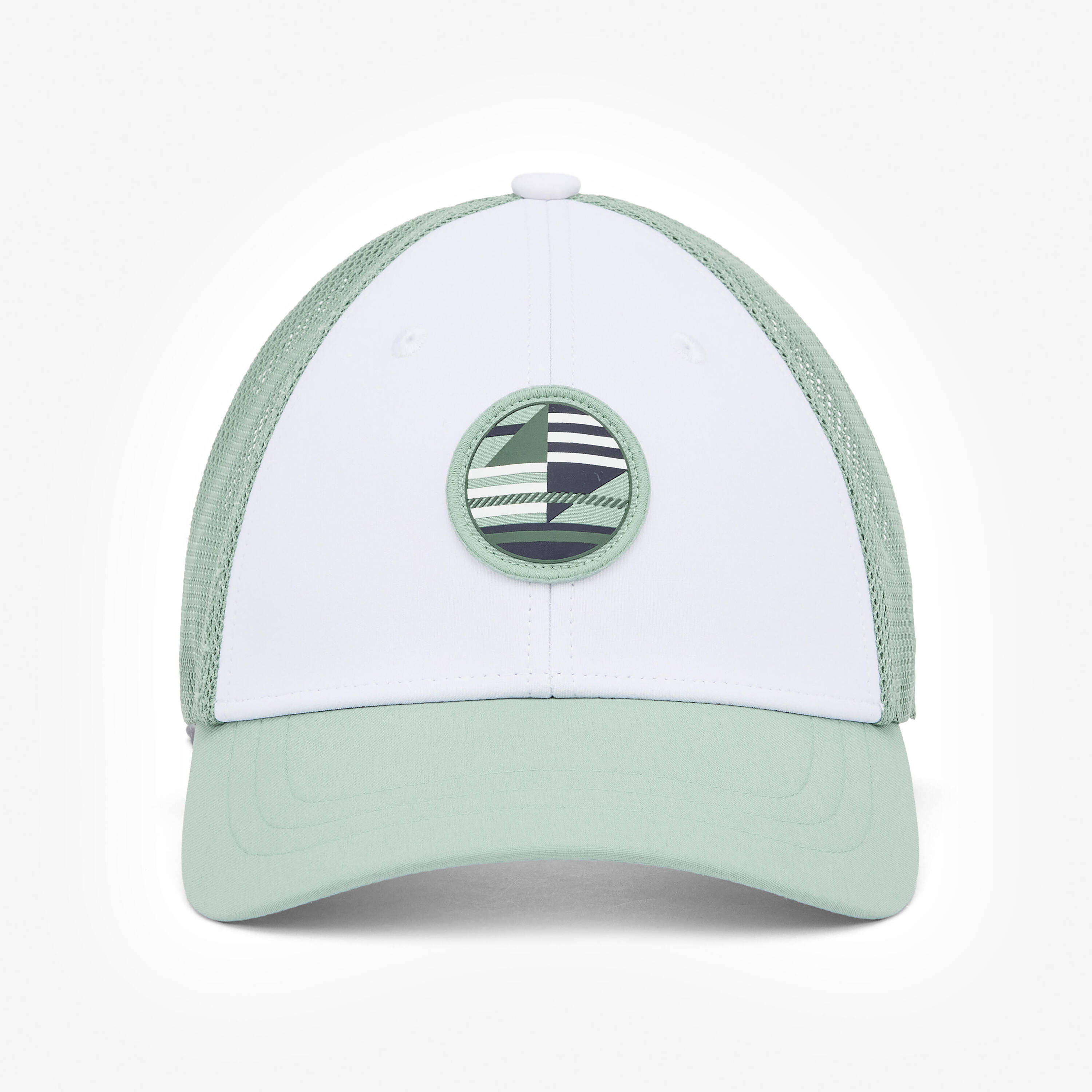 Boating cap 500 white green -  2