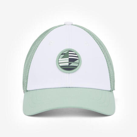 Кепка дитяча 500 біла/зелена