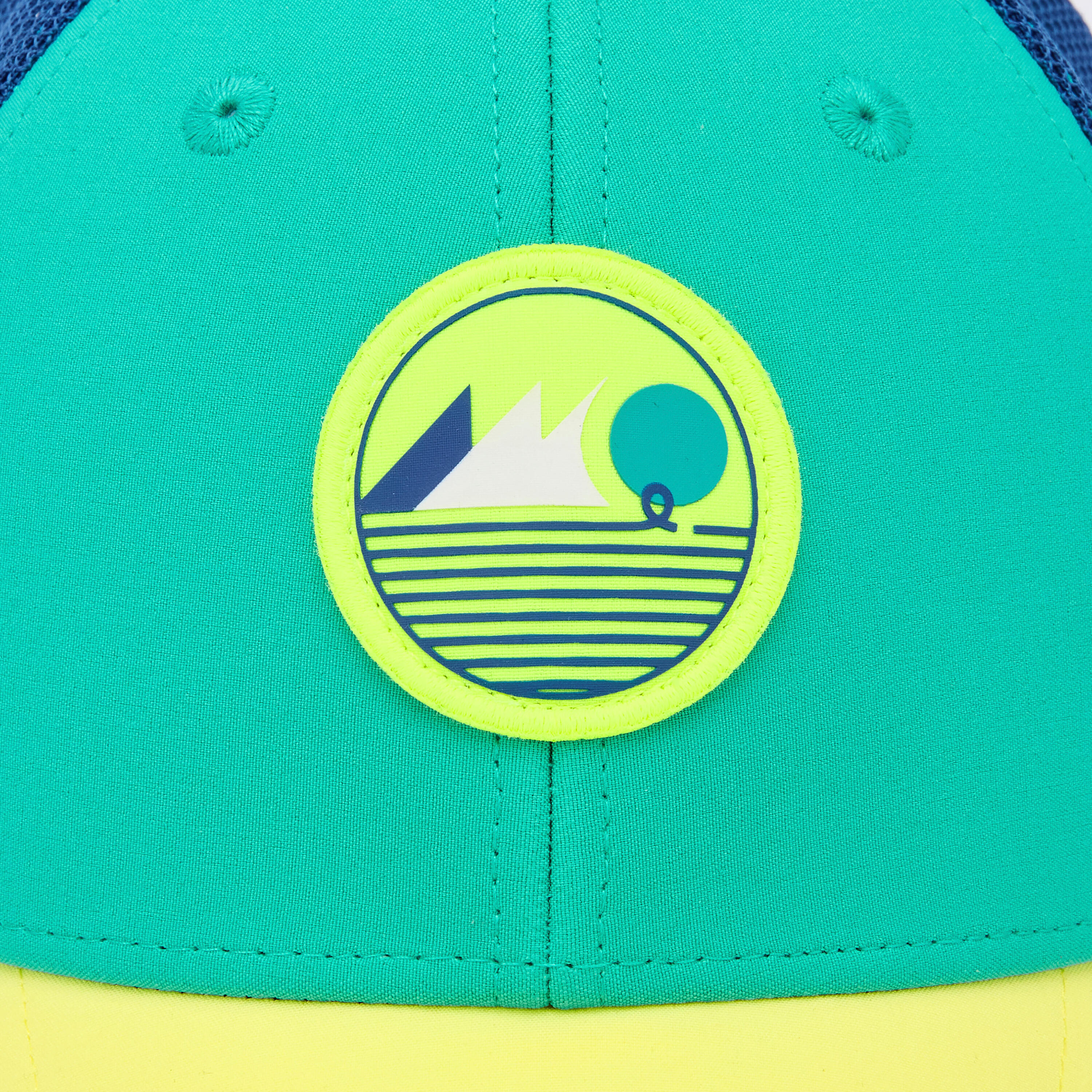 Casquette bateau enfant, 500 lagon fluo 6/6