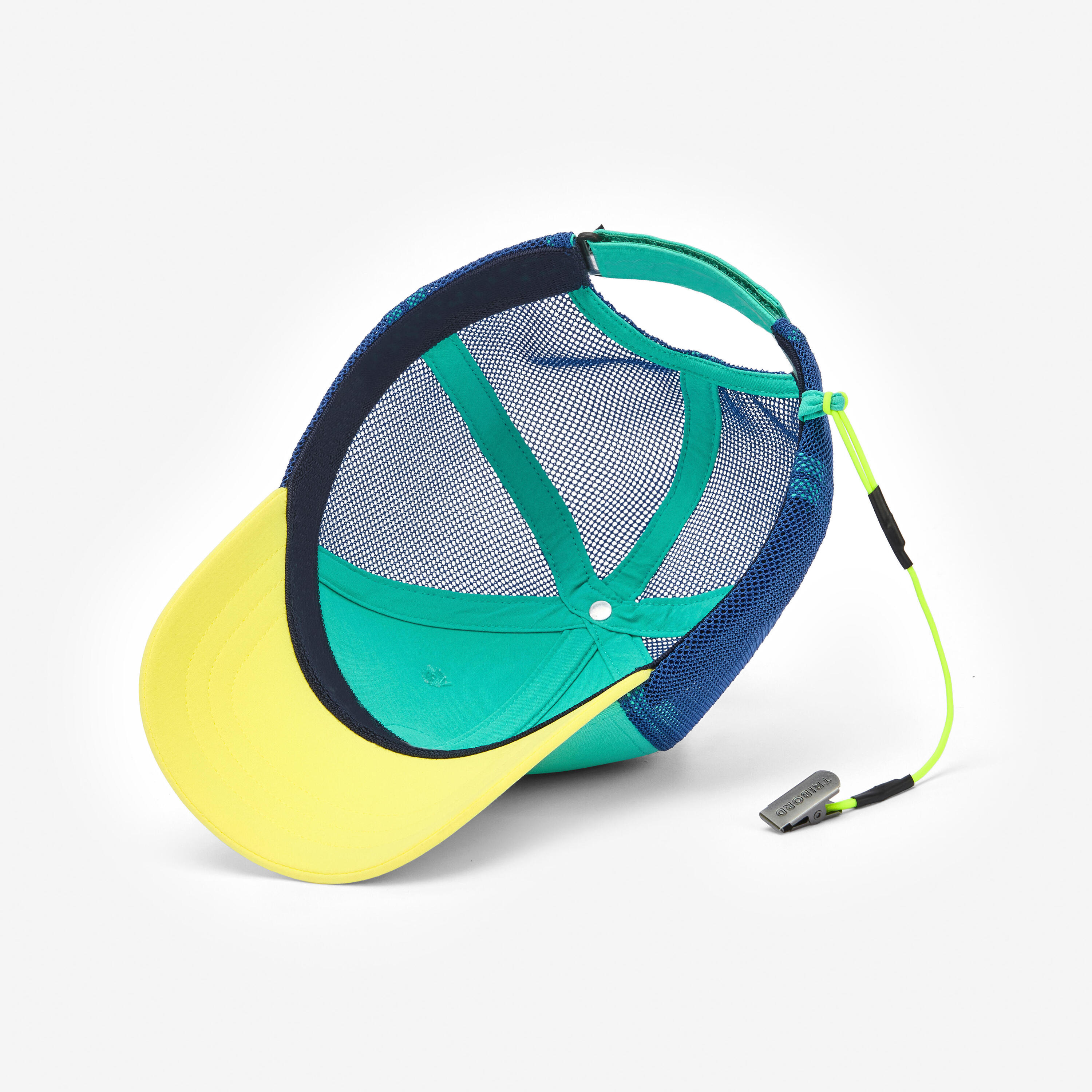 Casquette bateau enfant, 500 lagon fluo 5/6