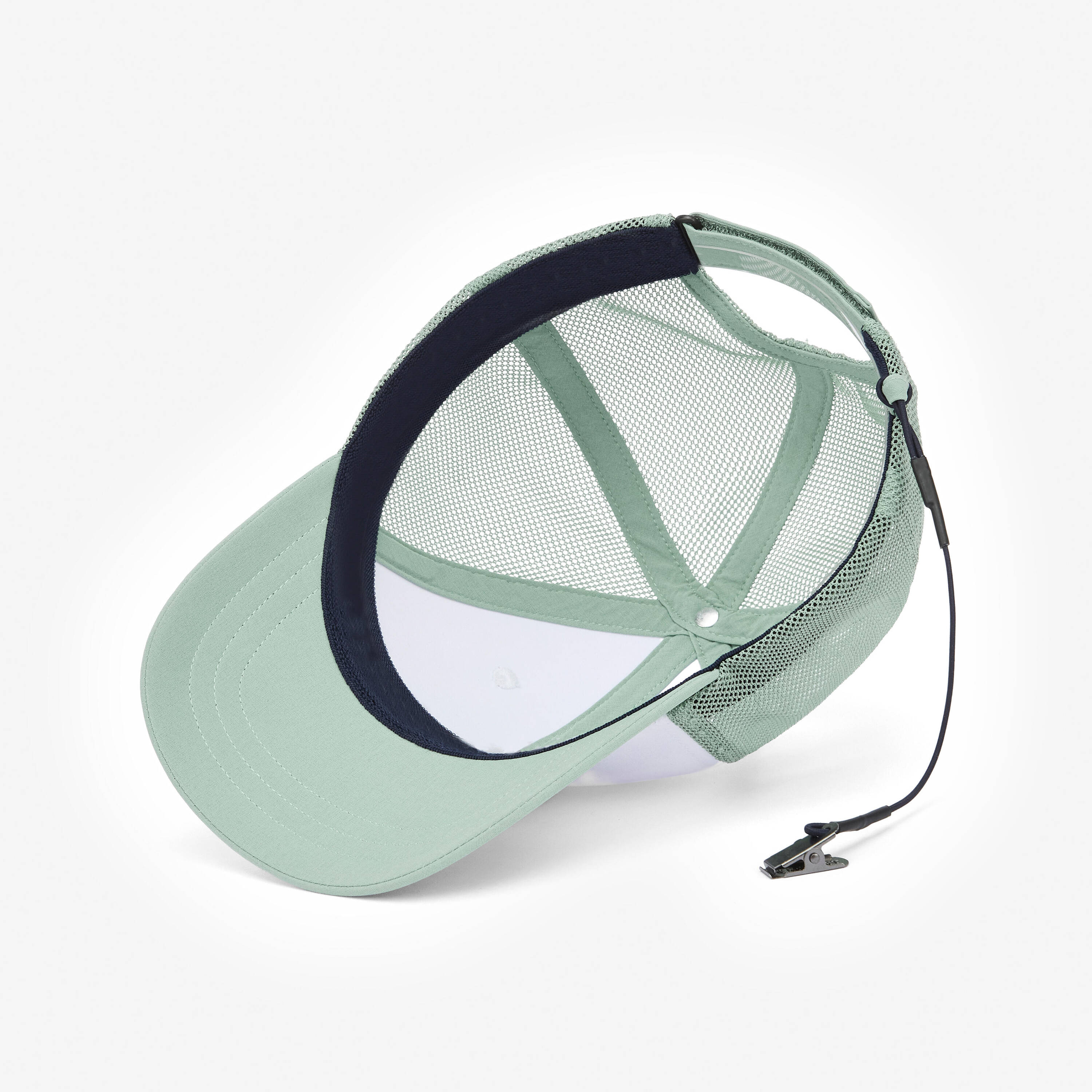 Boating cap 500 white green -  5