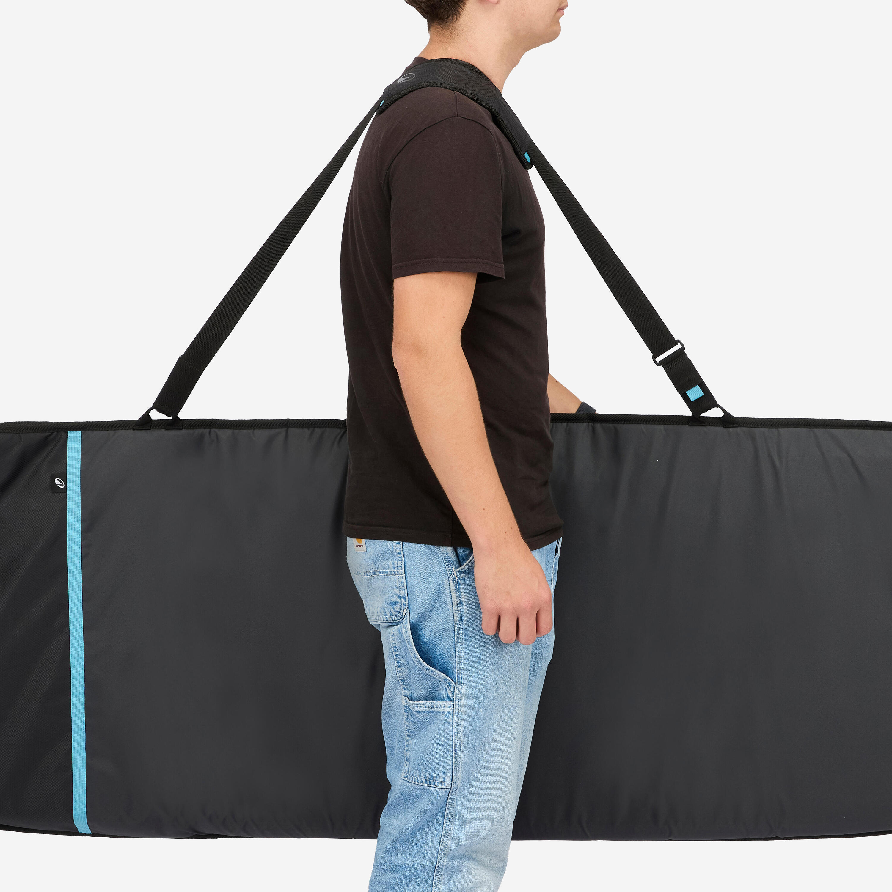 Housse surf boardbag 1 planche 8'2 maximum , 500 bleu 6/10