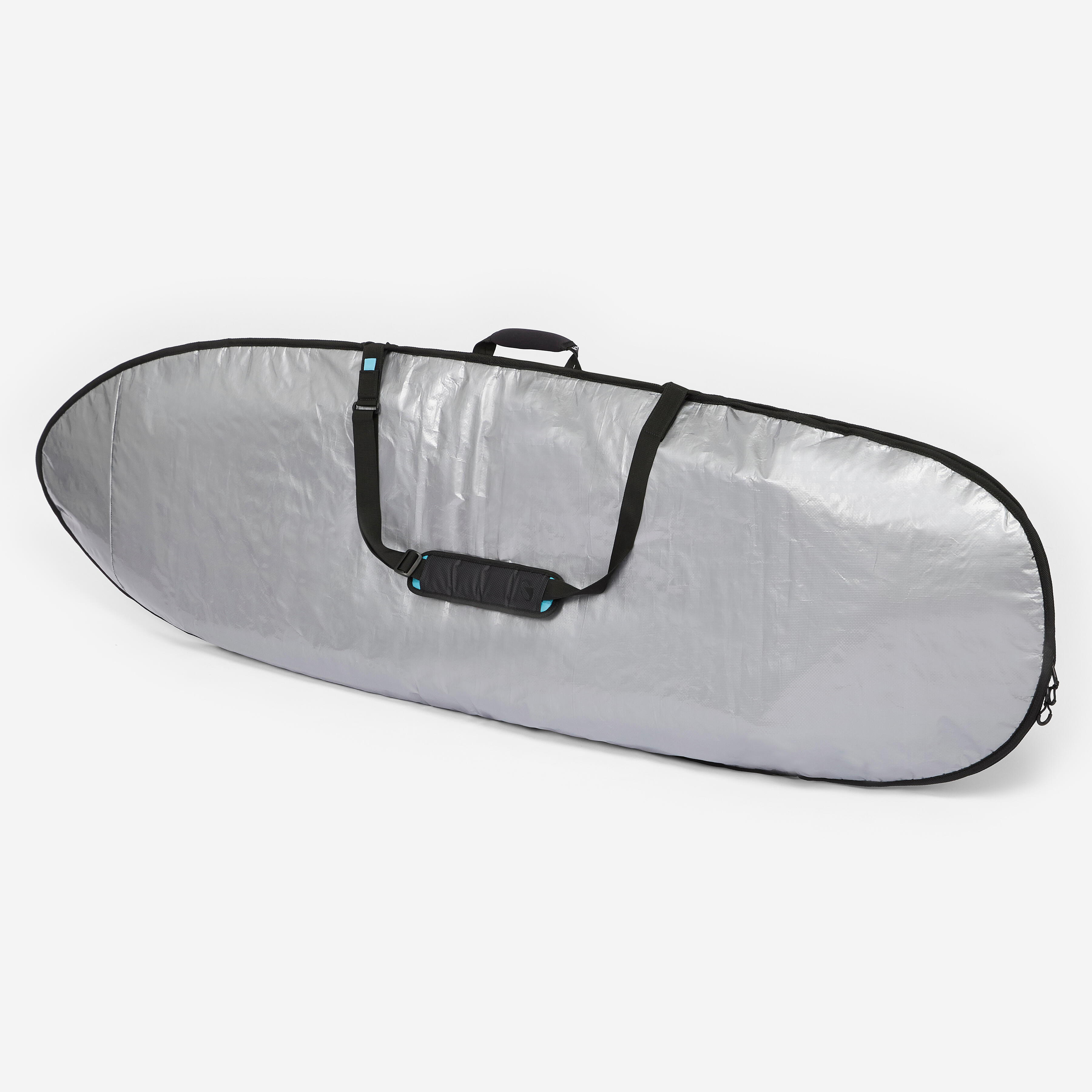 DECATHLON Prenosný obal Boardbag 500 na surfovaciu dosku s dĺžkou do 6'1 modrý bez · záber 3
