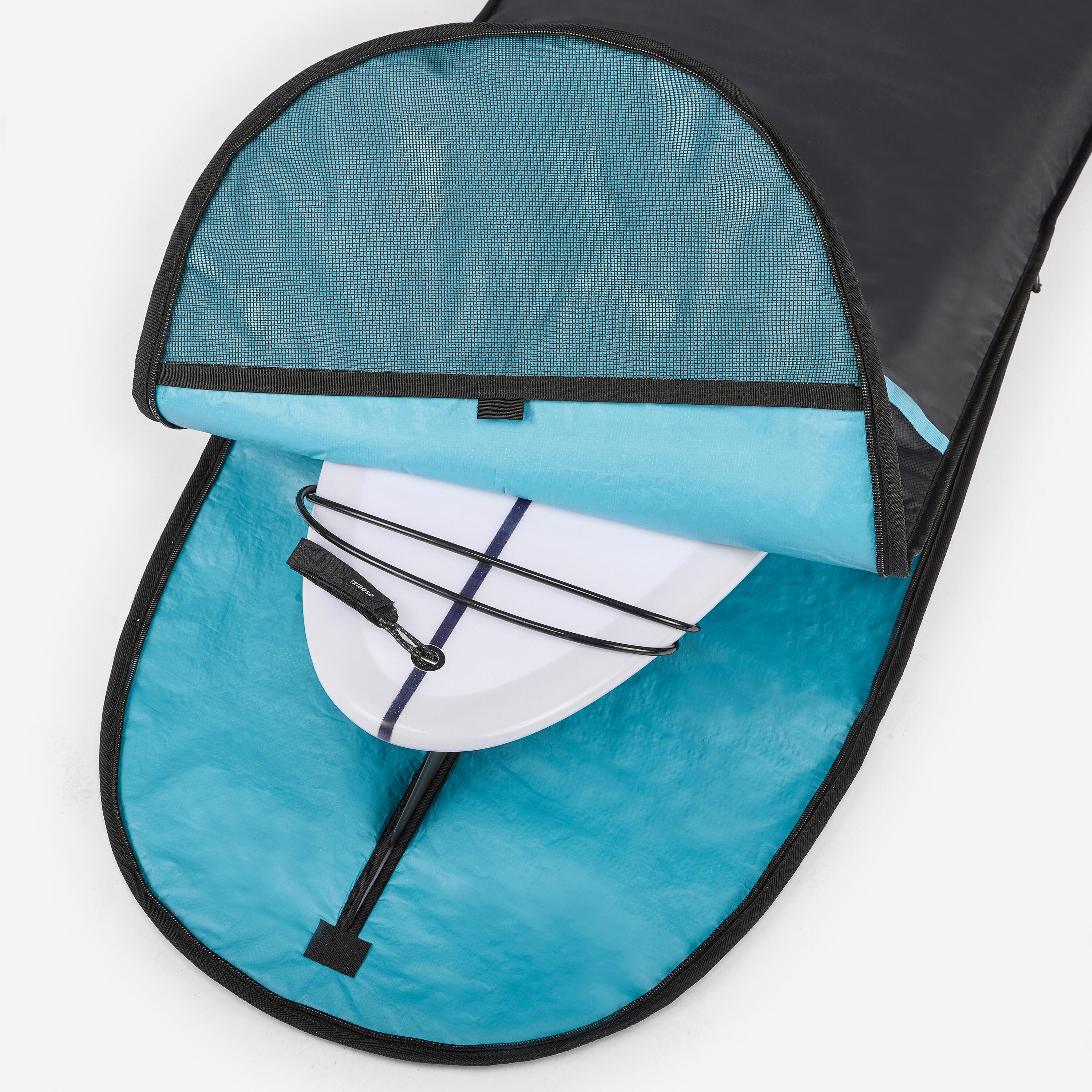 Housse surf boardbag 1 planche 9'6 maximum , 500 bleu 3/10
