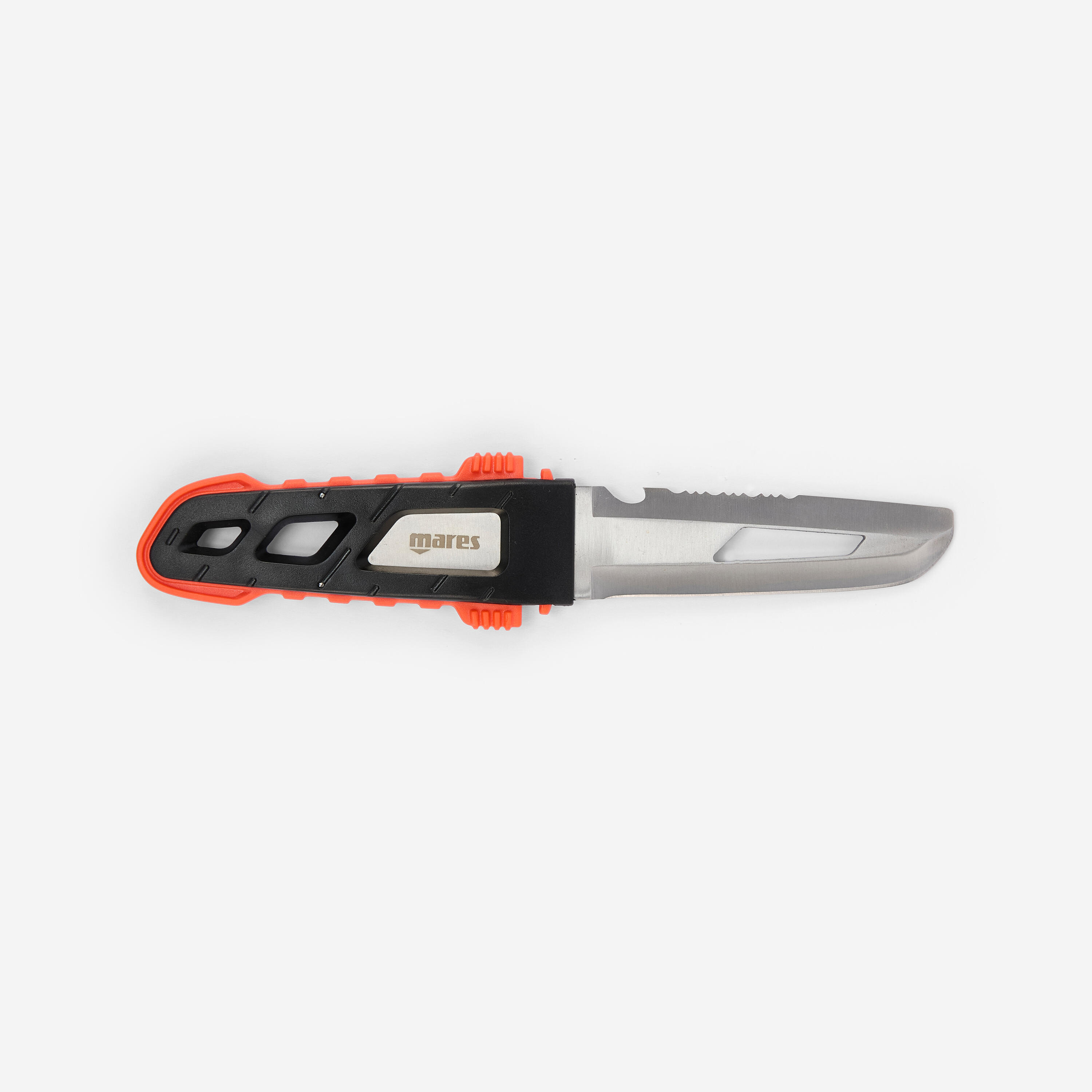 Coltello subacquea piatto MC 100 nero-rosso 3/5