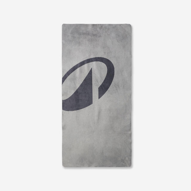 Serviette de musculation antidérapante, gris