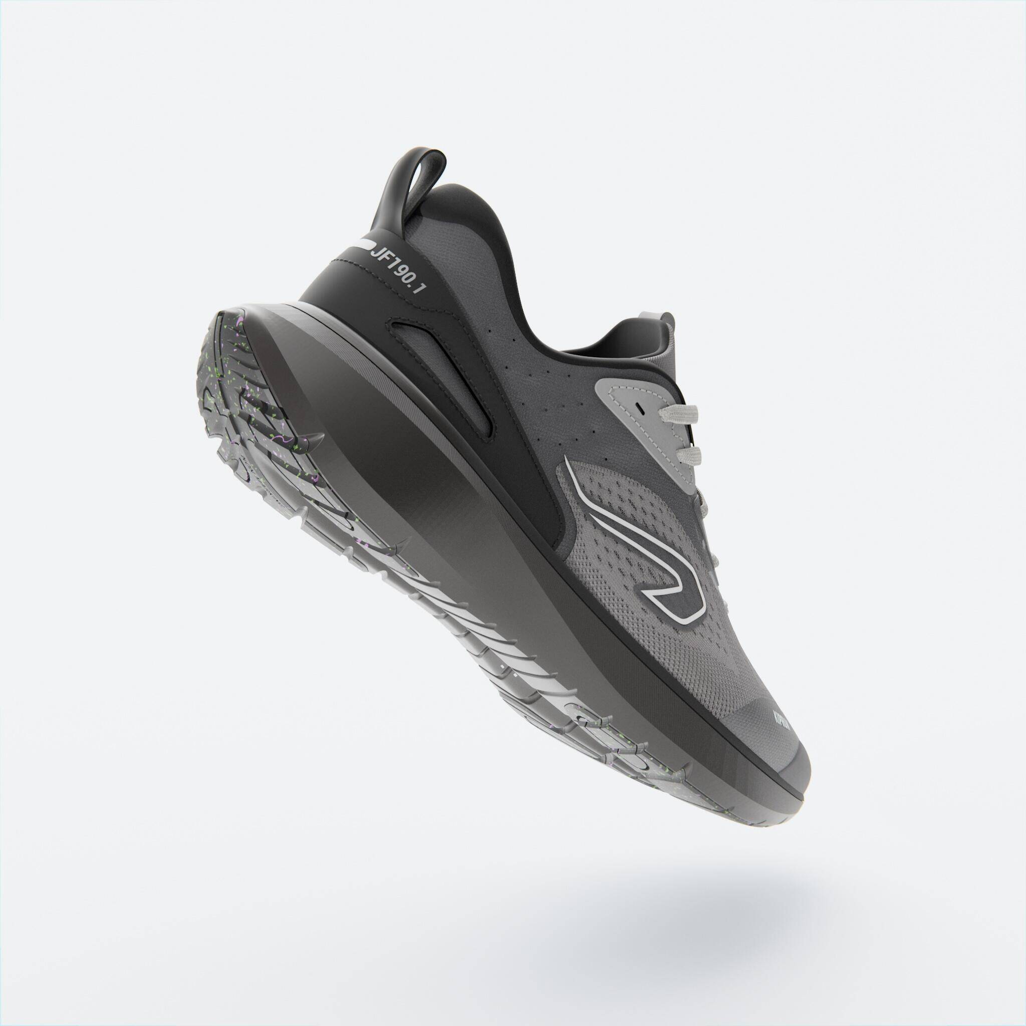 Men Running Shoes Superior Grip Cushioned Upto 20km/week, Jogflow 190.1 - Grey -  4