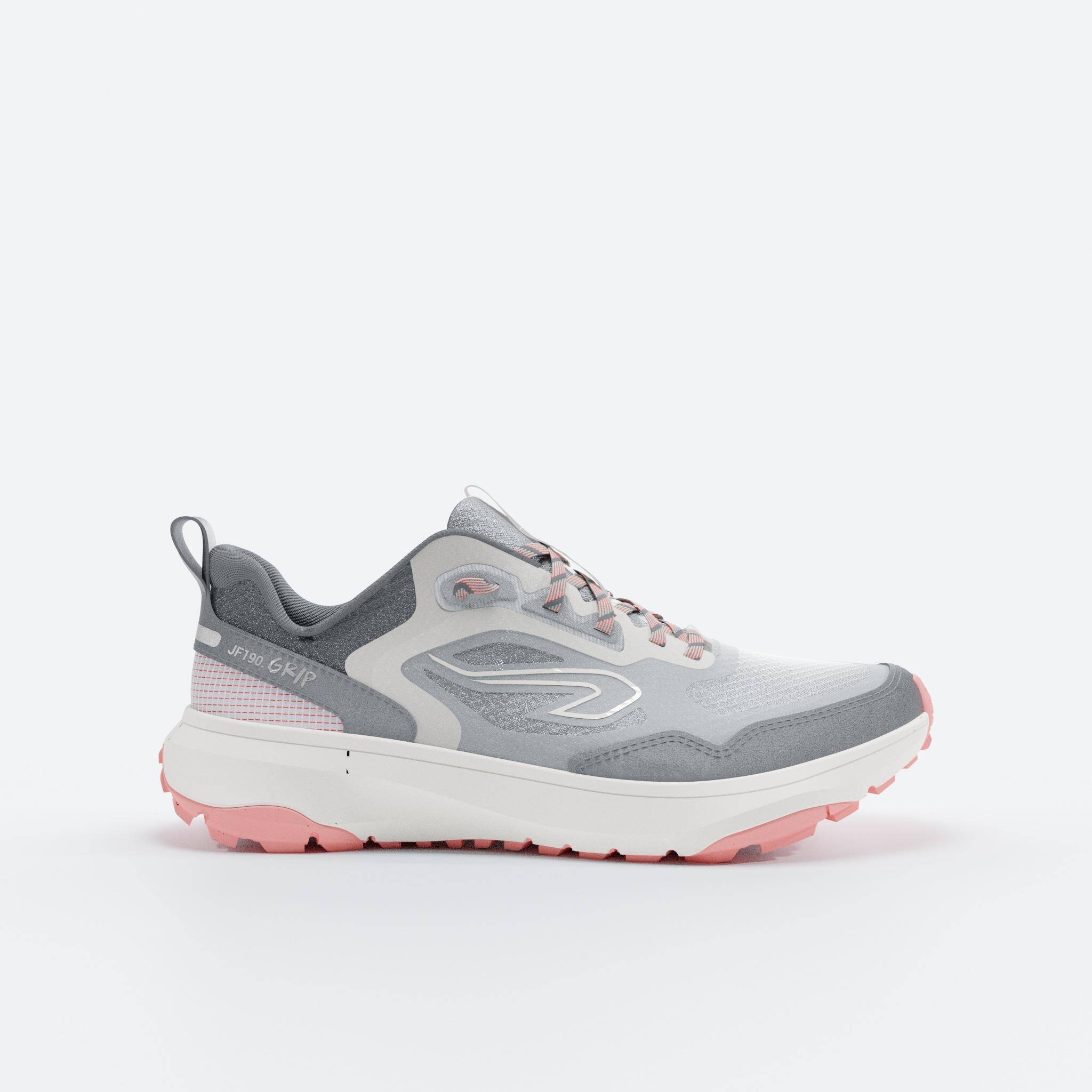 Women's Running and Trail shoes, JF190 Grip Grey Pink -  1