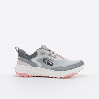 Women Road and Trail Superior Grip Shoes, JF190 - Grey/Pink