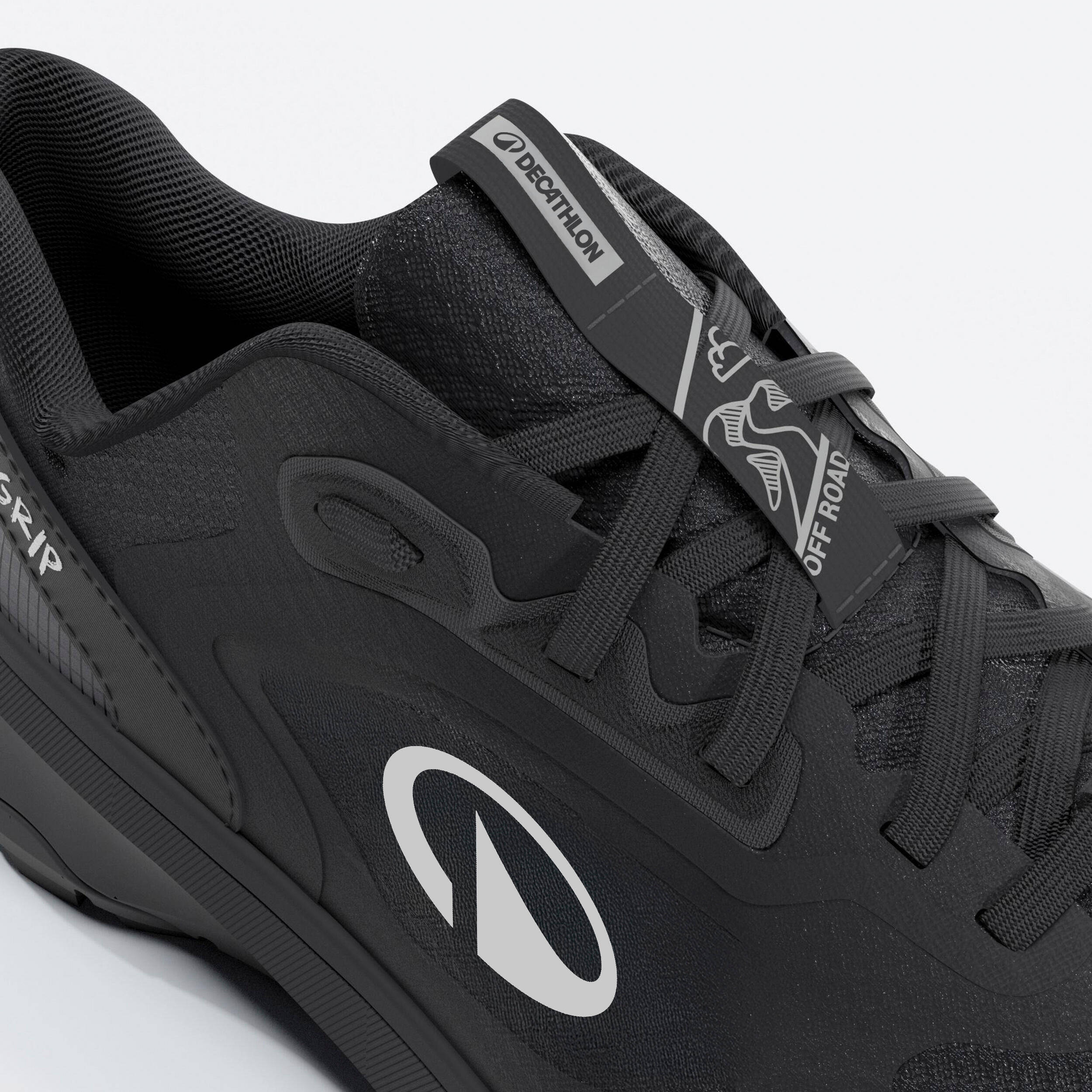 Men Running and Trail Running Shoes, Kiprun JF 190 Grip  - Black -  5