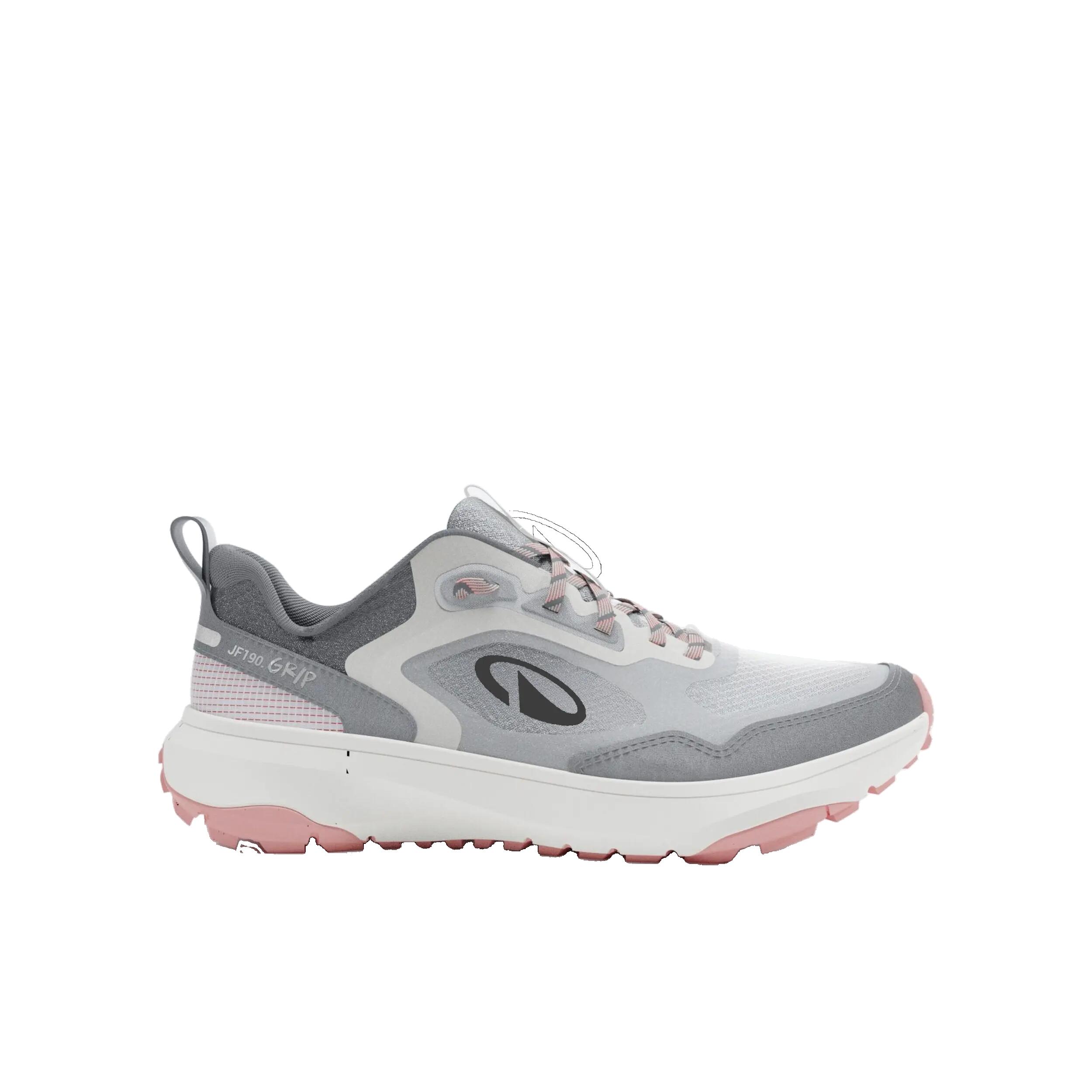 Women Road and Trail Superior Grip Shoes, JF190 - Grey/Pink -  5