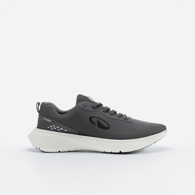 DECATHLON Hardloopschoenen voor heren Jogflow 100.1 zwart/grijs