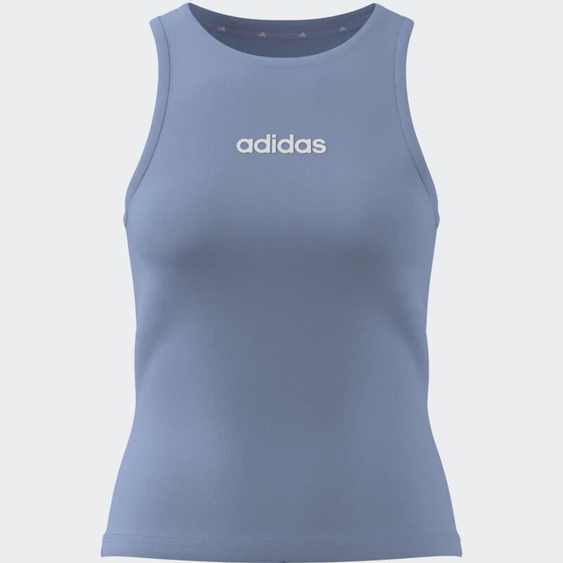 Maiou ADIDAS din bumbac, damă, albastru