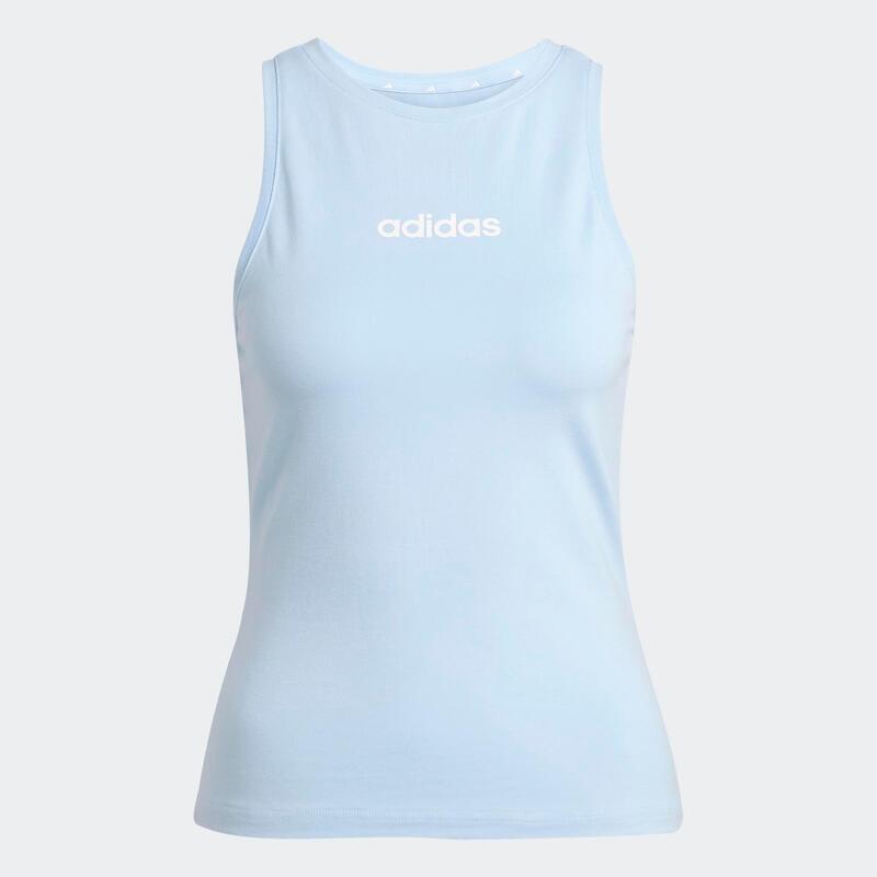 Maiou ADIDAS din bumbac, damă, albastru