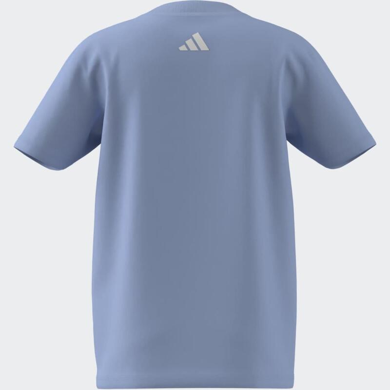 Tricou ADIDAS din bumbac, albastru, copii